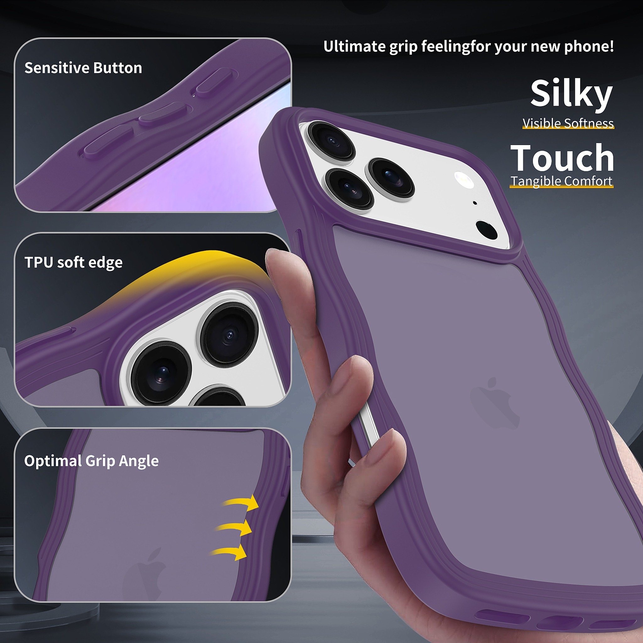 SendaFit Wavy Matte Two-in-One Case for iPhone 17 Pro Max detail 9