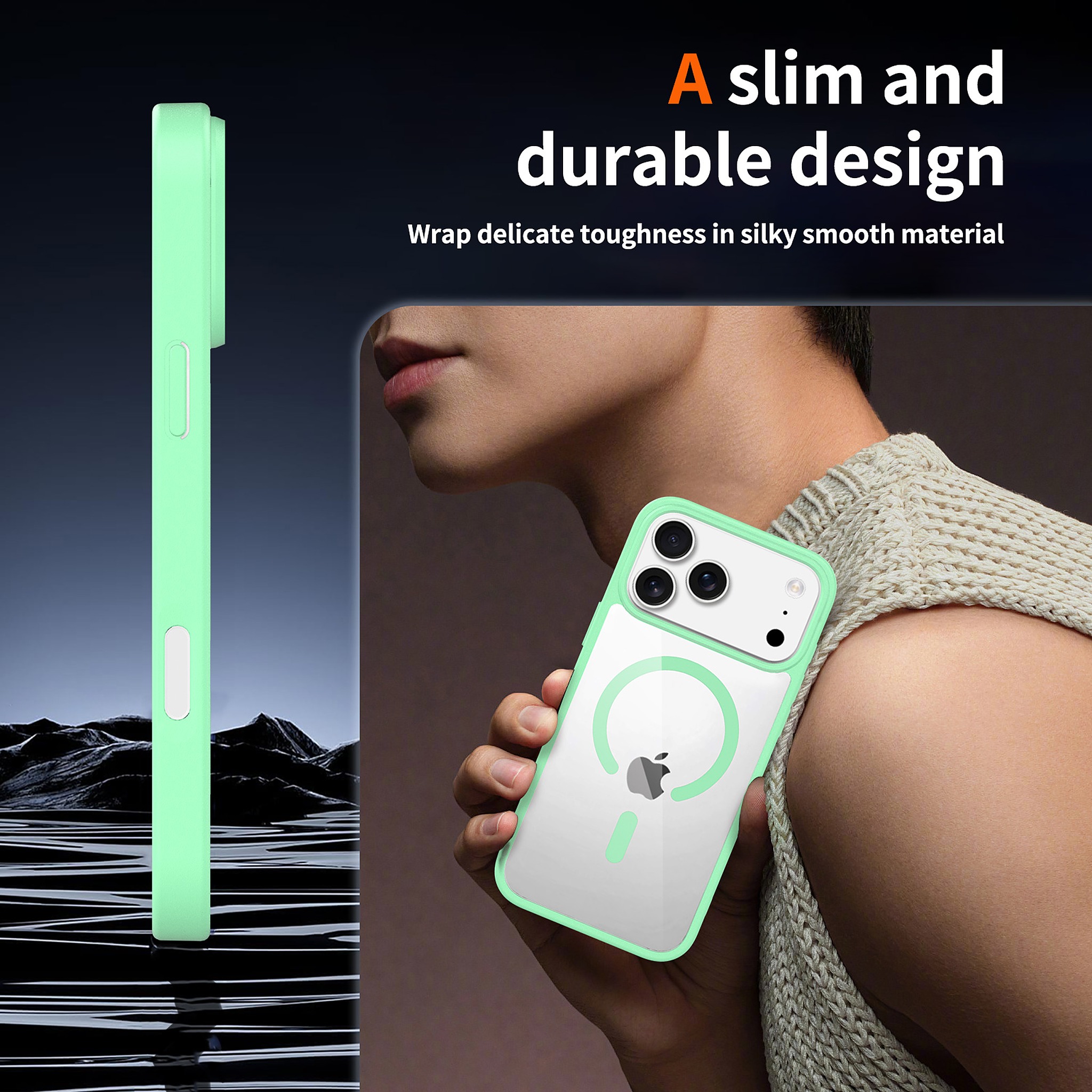 SendaFit Clear Two-in-One Camera-Button MagSafe Case for iPhone 17 Pro Max detail 26