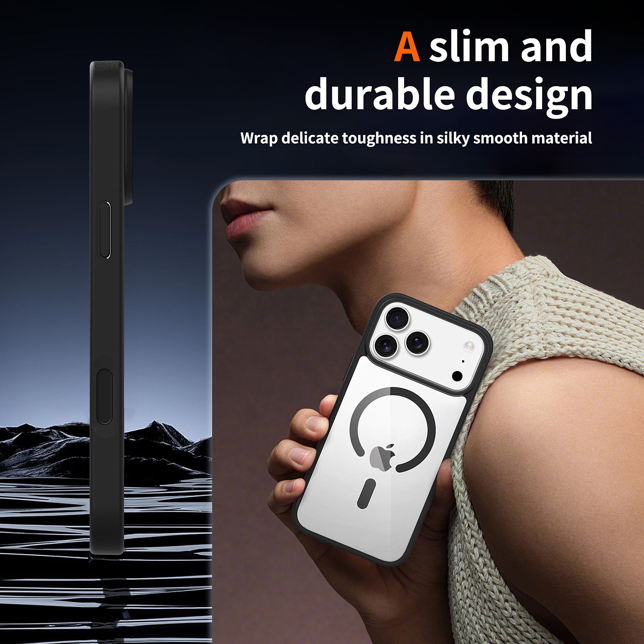 SendaFit Clear Two-in-One Camera-Button MagSafe Case for iPhone 17 Pro Max detail 28