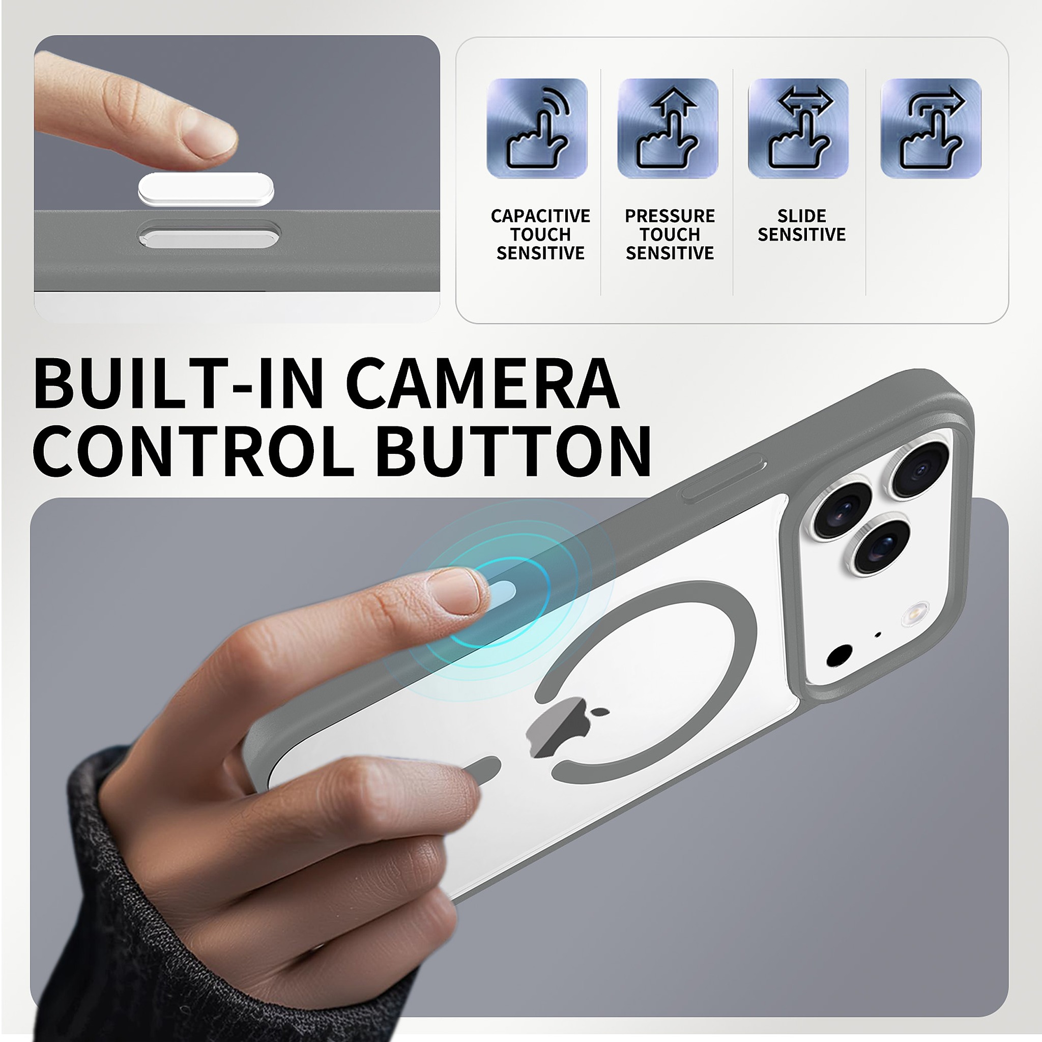 SendaFit Clear Two-in-One Camera-Button MagSafe Case for iPhone 17 Pro Max detail 29