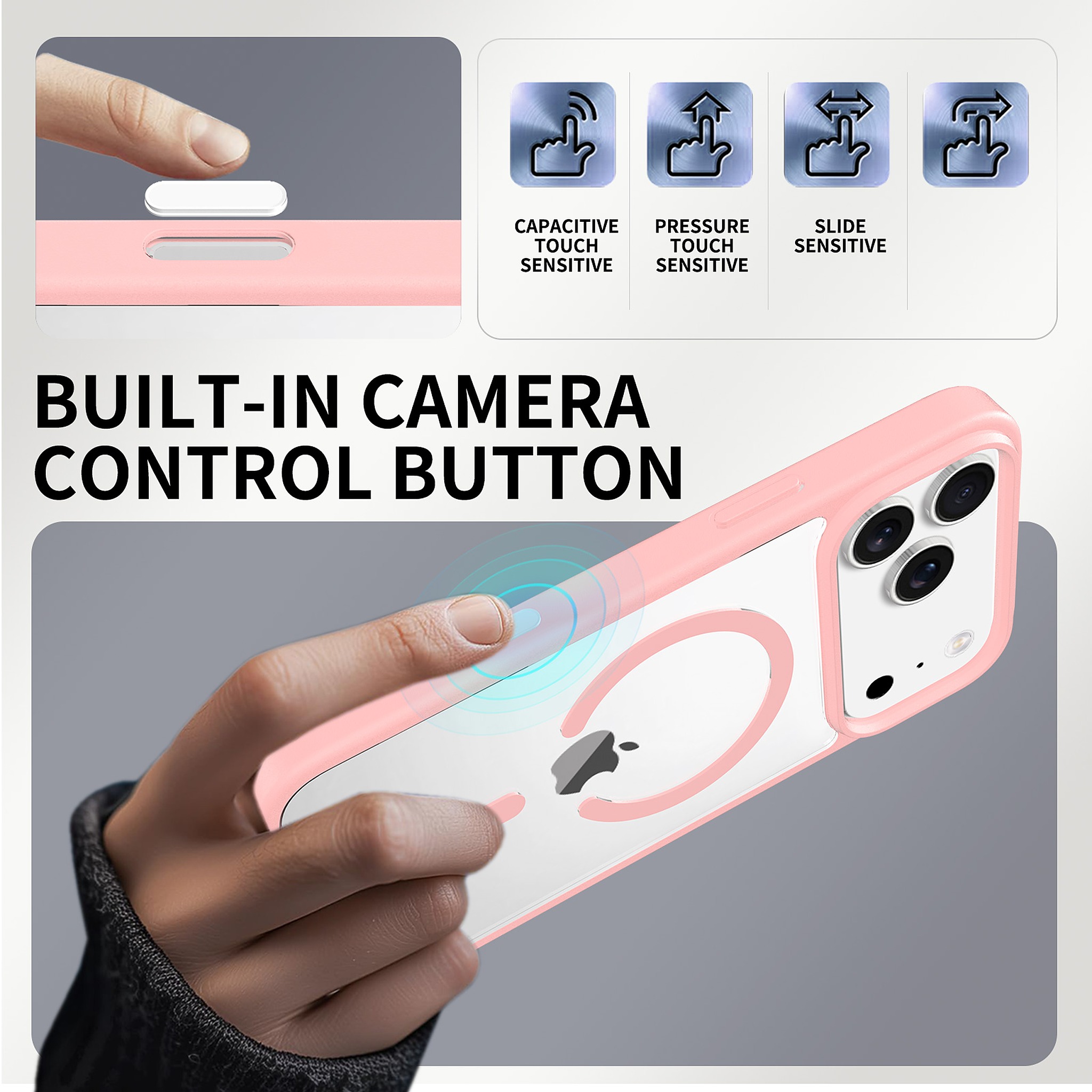 SendaFit Clear Two-in-One Camera-Button MagSafe Case for iPhone 17 Pro Max detail 31