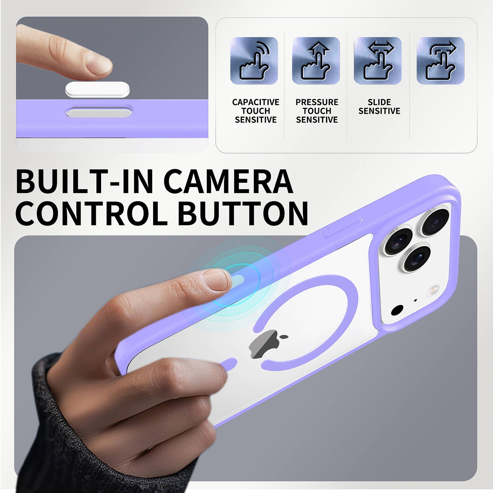 SendaFit Clear Two-in-One Camera-Button MagSafe Case for iPhone 17 Pro Max detail 32