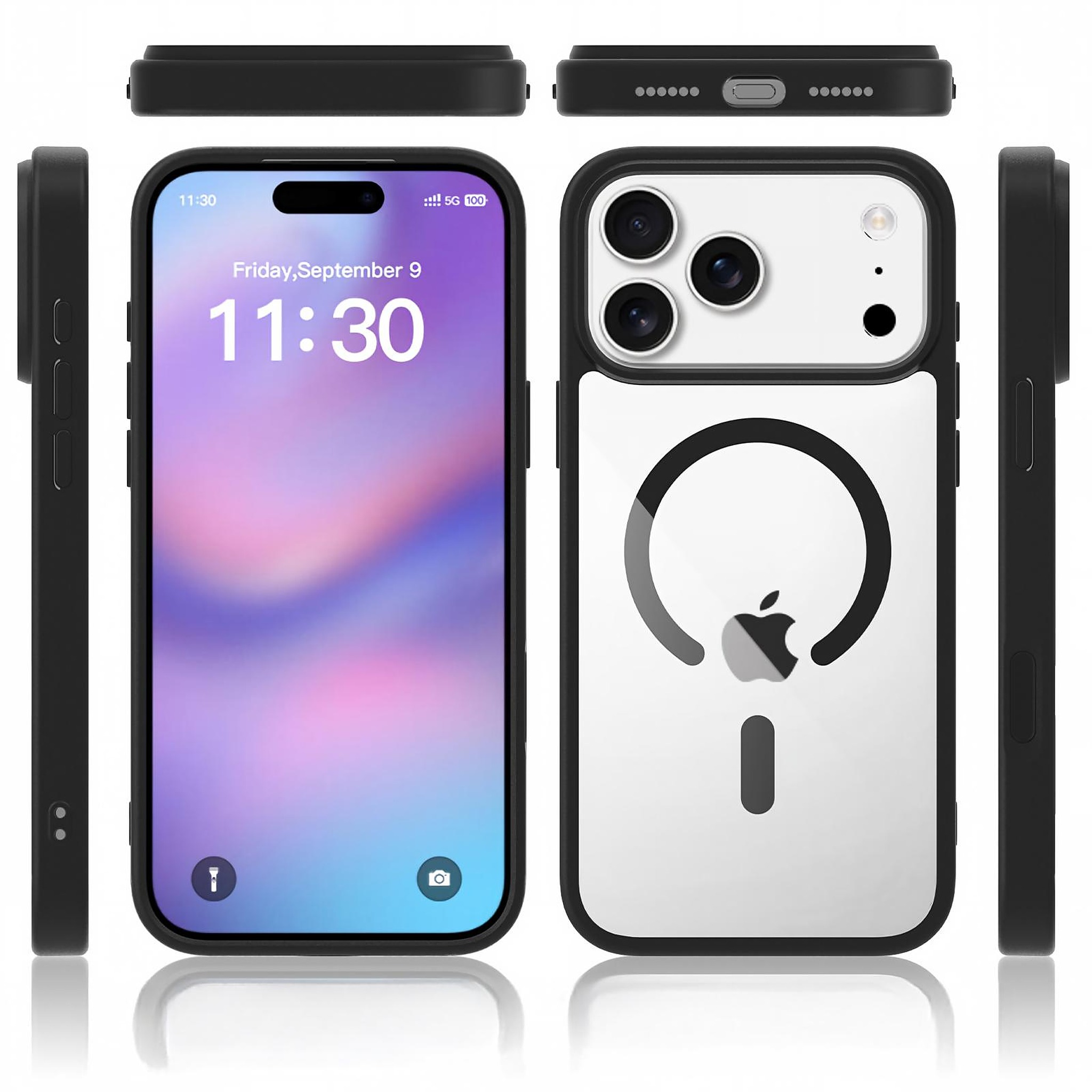 SendaFit Clear Two-in-One Camera-Button MagSafe Case for iPhone 17 Pro Max