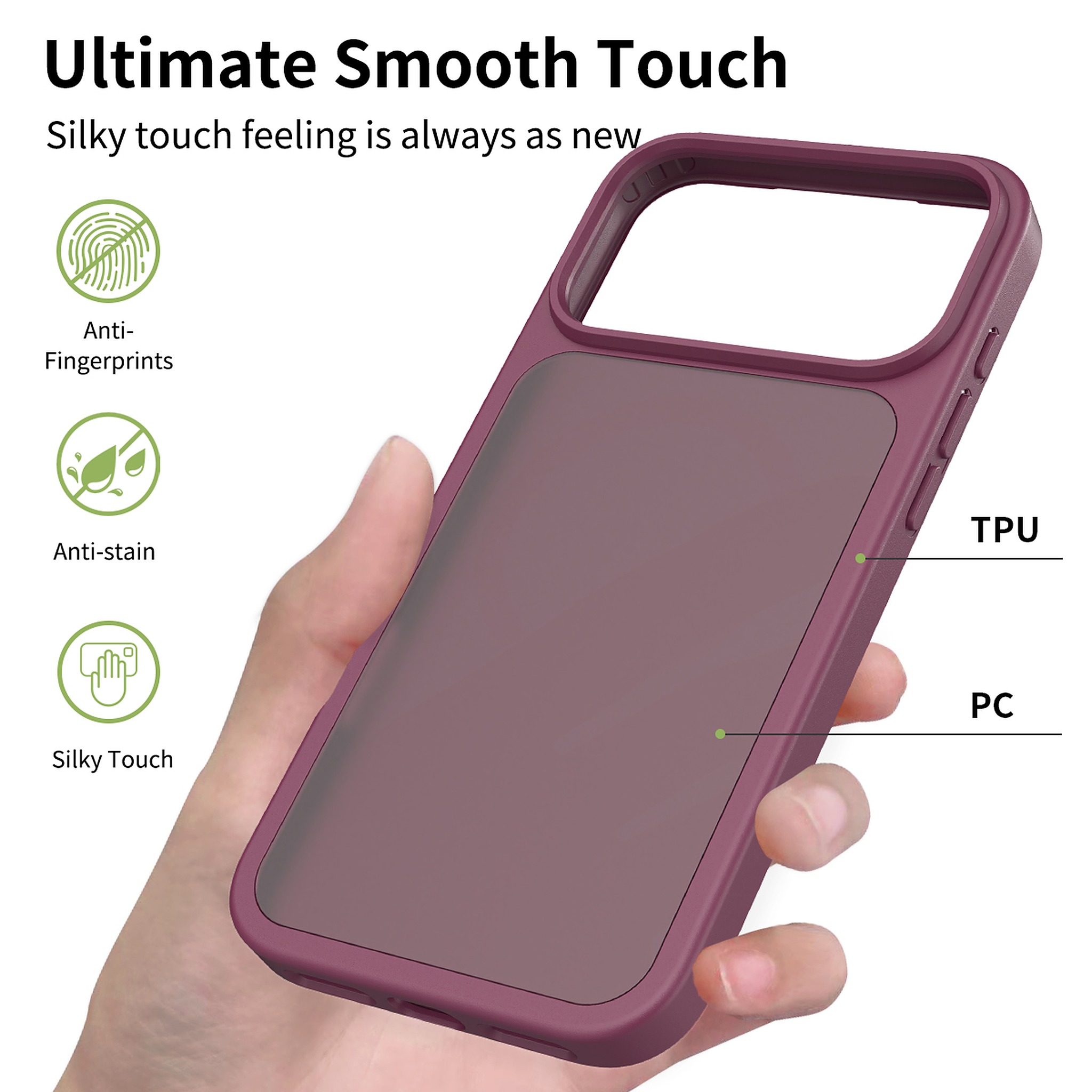 SendaFit Matte Skin-Feel Two-in-One Case for iPhone 17 Pro Max detail 13
