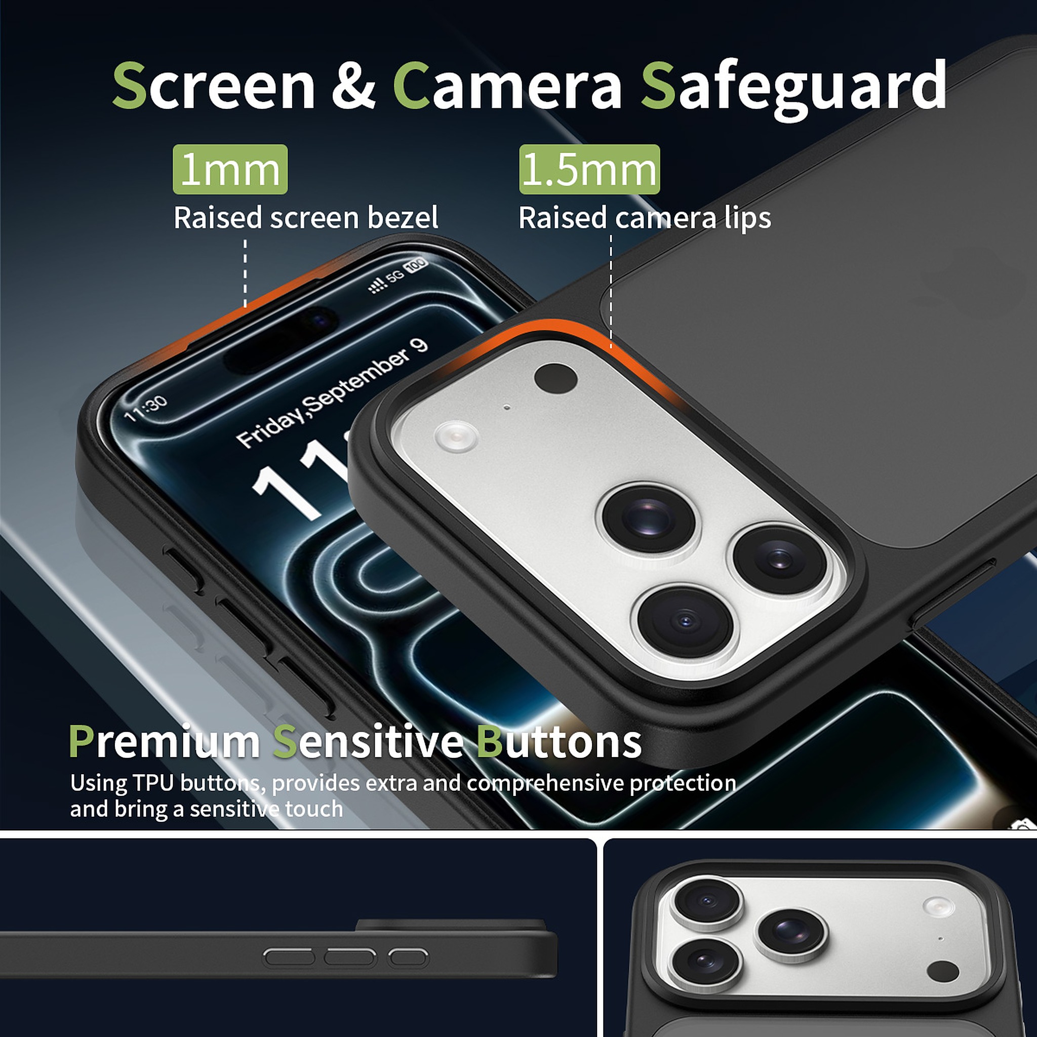 SendaFit Matte Skin-Feel Two-in-One Case for iPhone 17 Pro Max detail 14