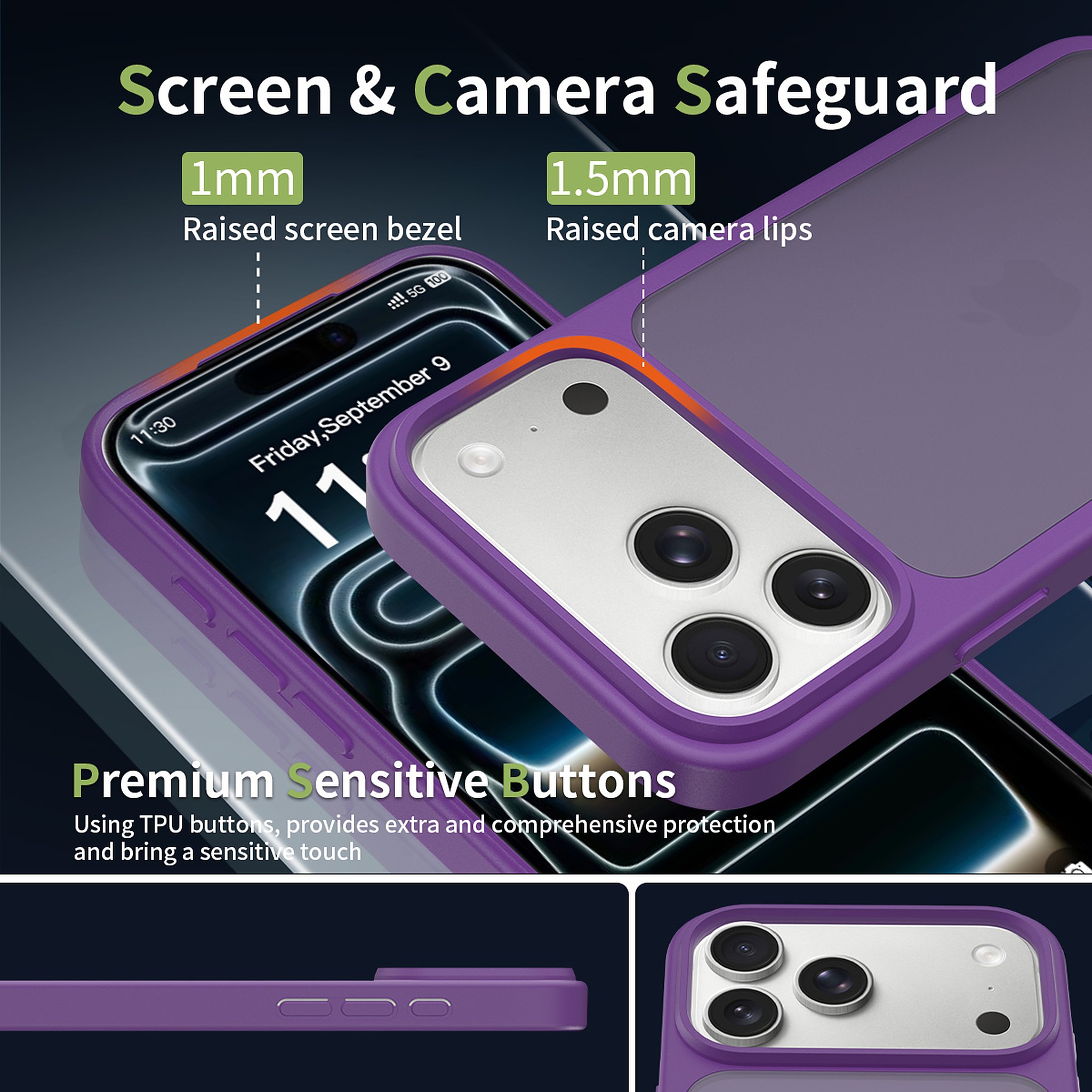 SendaFit Matte Skin-Feel Two-in-One Case for iPhone 17 Pro Max detail 16