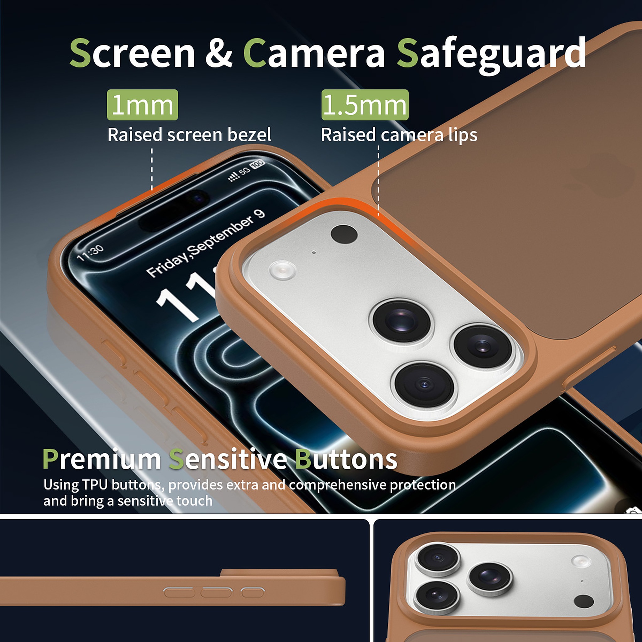 SendaFit Matte Skin-Feel Two-in-One Case for iPhone 17 Pro Max detail 18