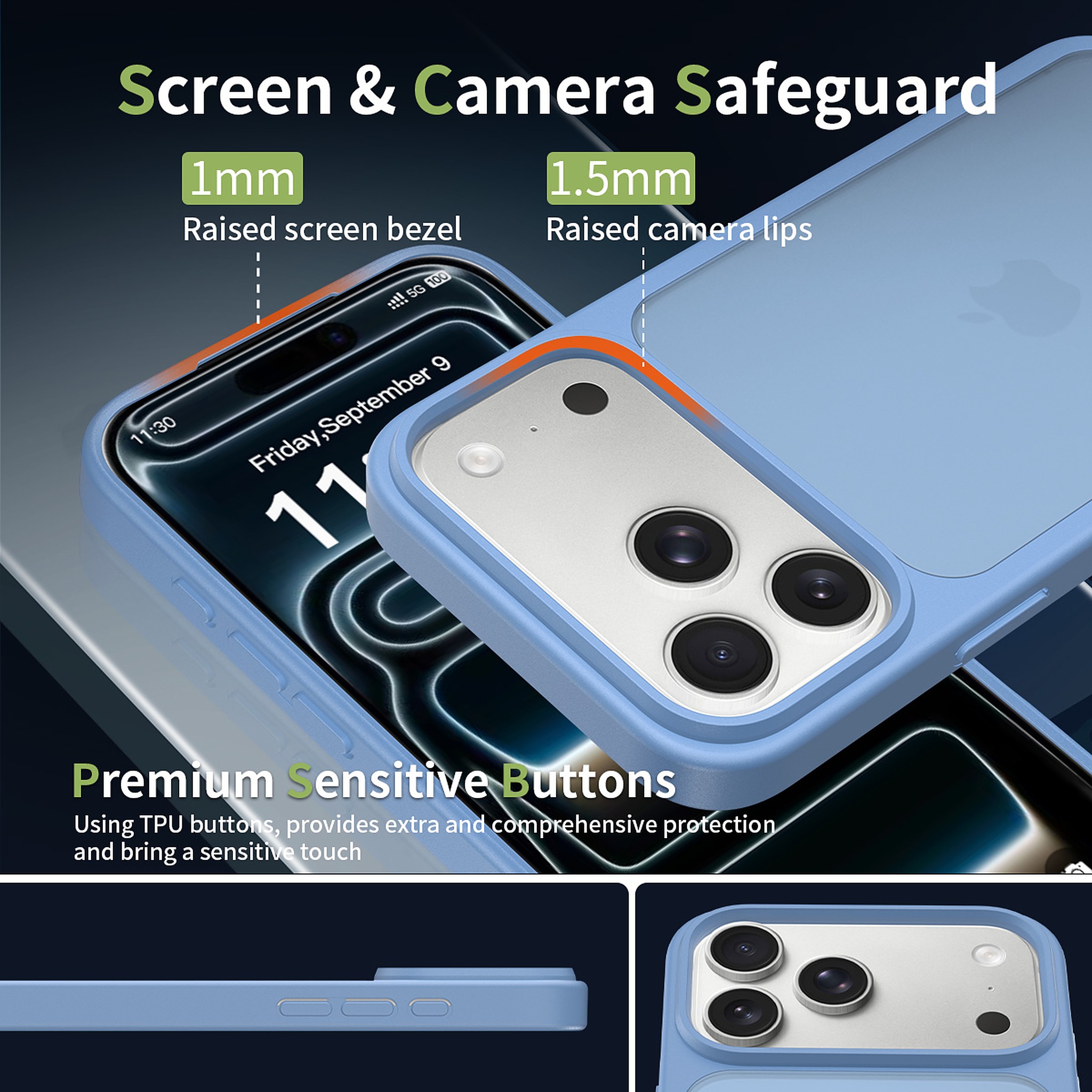 SendaFit Matte Skin-Feel Two-in-One Case for iPhone 17 Pro Max detail 20