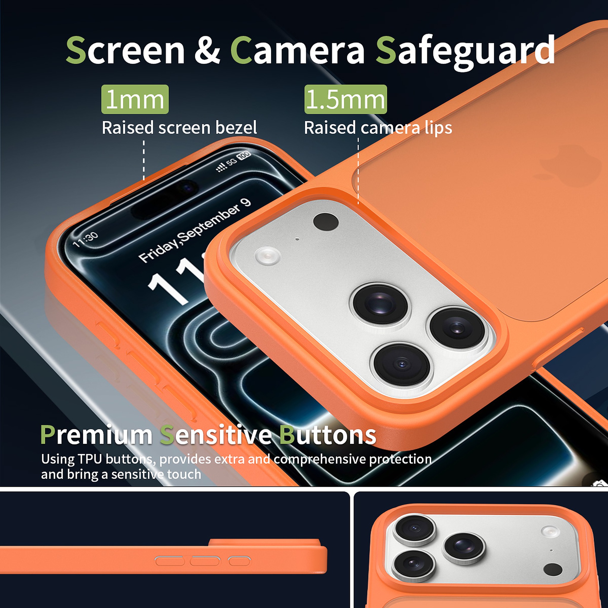 SendaFit Matte Skin-Feel Two-in-One Case for iPhone 17 Pro Max detail 22