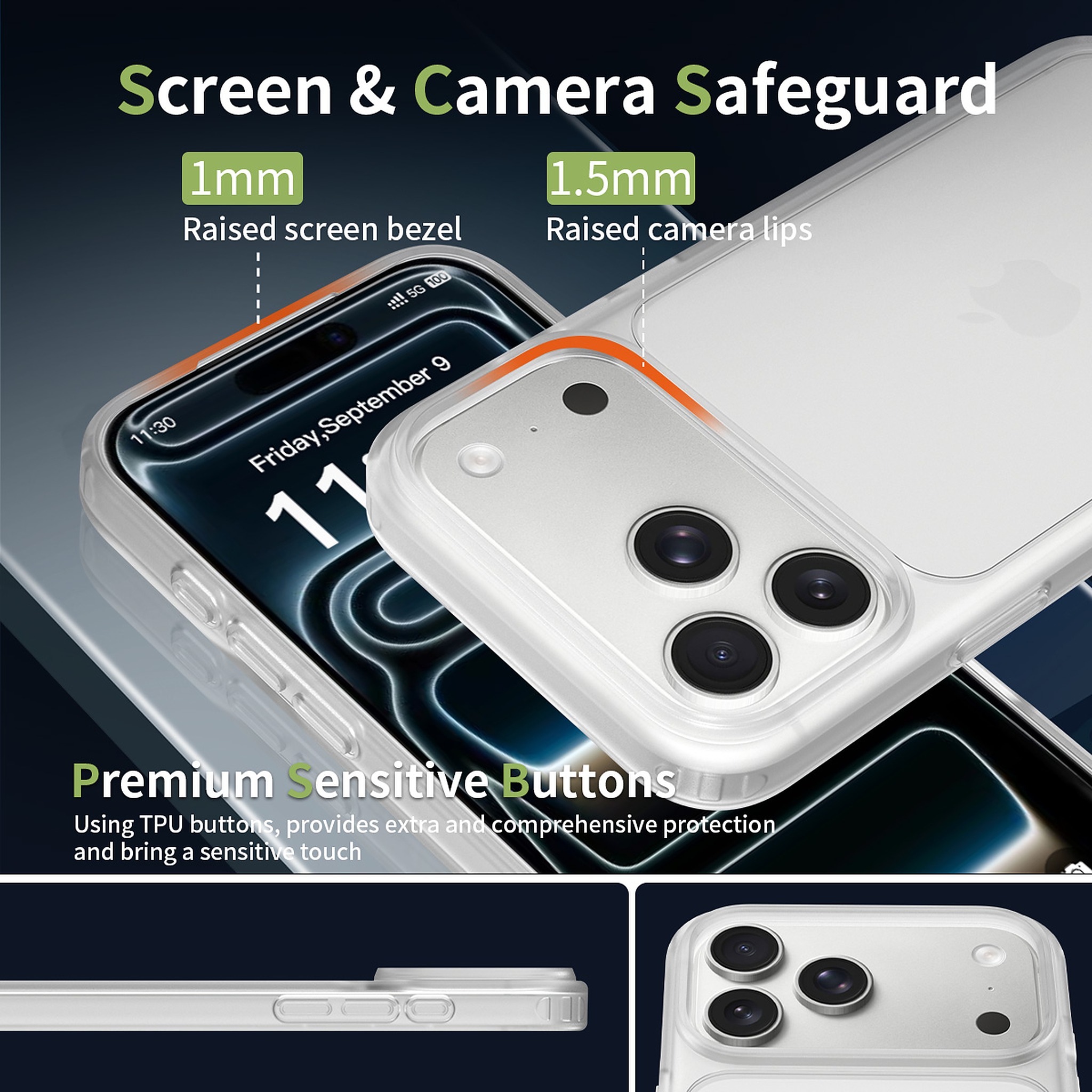 SendaFit Matte Skin-Feel Two-in-One Case for iPhone 17 Pro Max detail 25