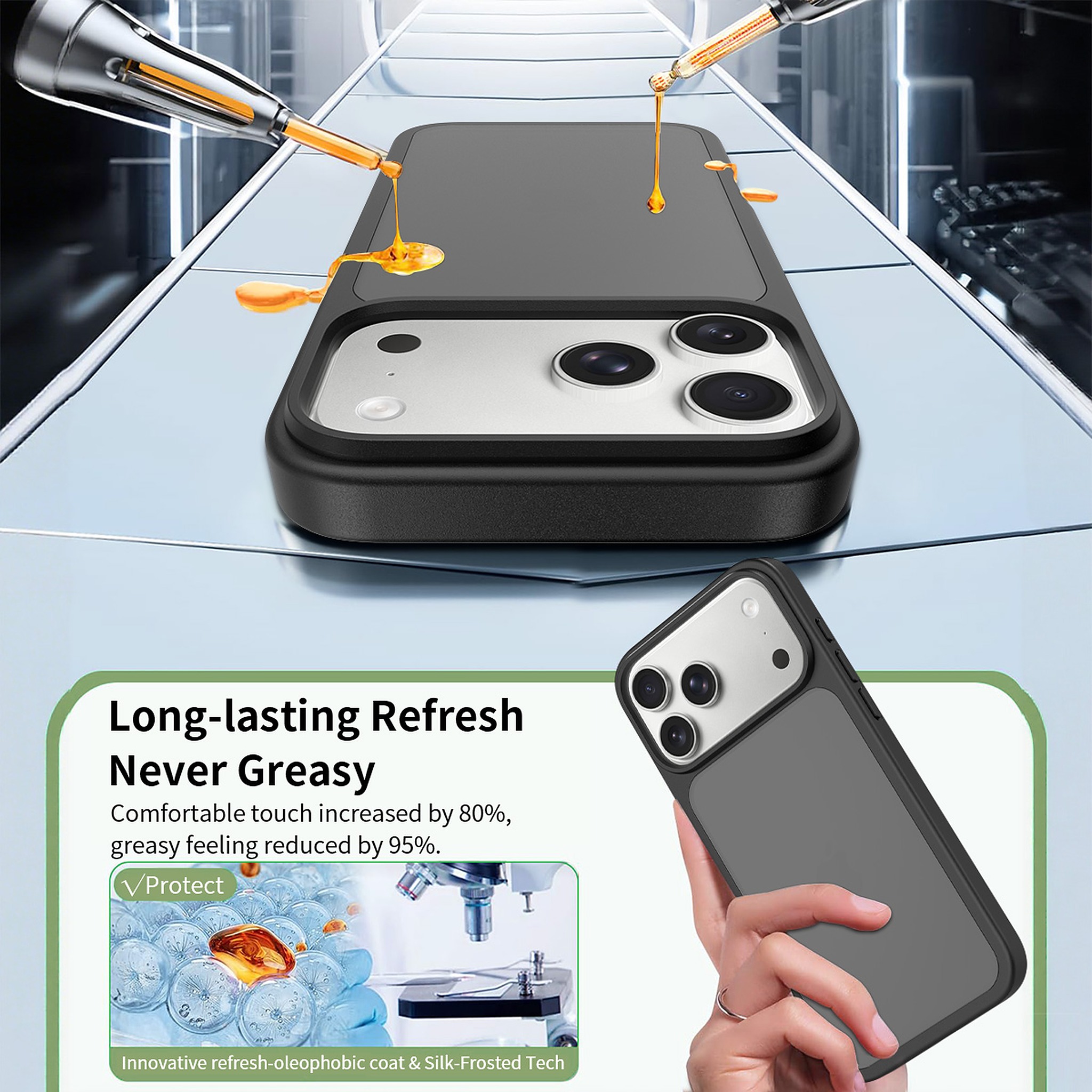 SendaFit Matte Skin-Feel Two-in-One Case for iPhone 17 Pro Max detail 27