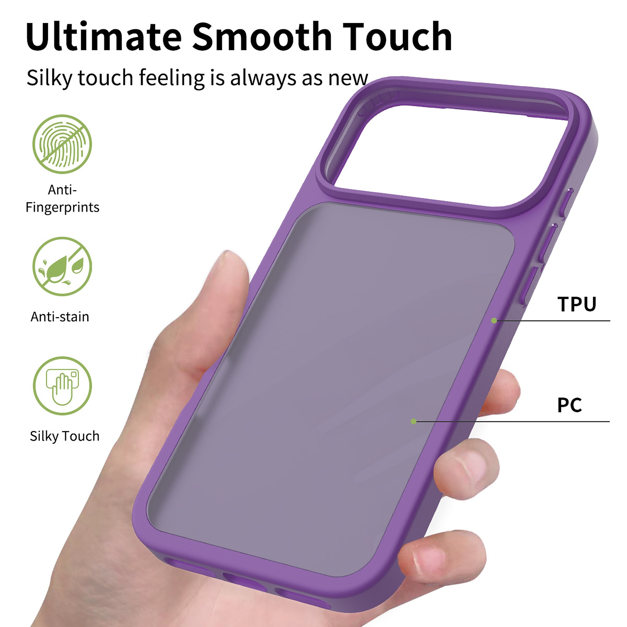 SendaFit Matte Skin-Feel Two-in-One Case for iPhone 17 Pro Max detail 3