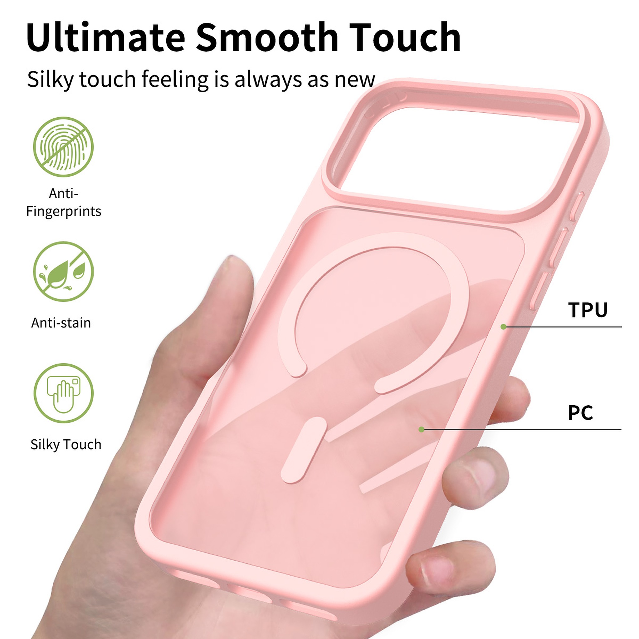 SendaFit Matte Skin-Feel Two-in-One MagSafe Case for iPhone 17 Pro Max detail 1