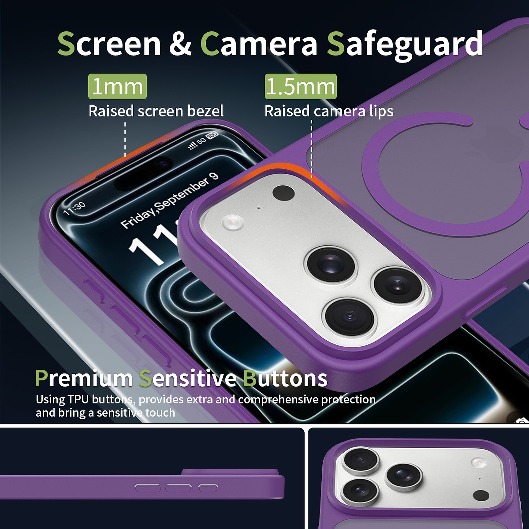 SendaFit Matte Skin-Feel Two-in-One MagSafe Case for iPhone 17 Pro Max detail 16