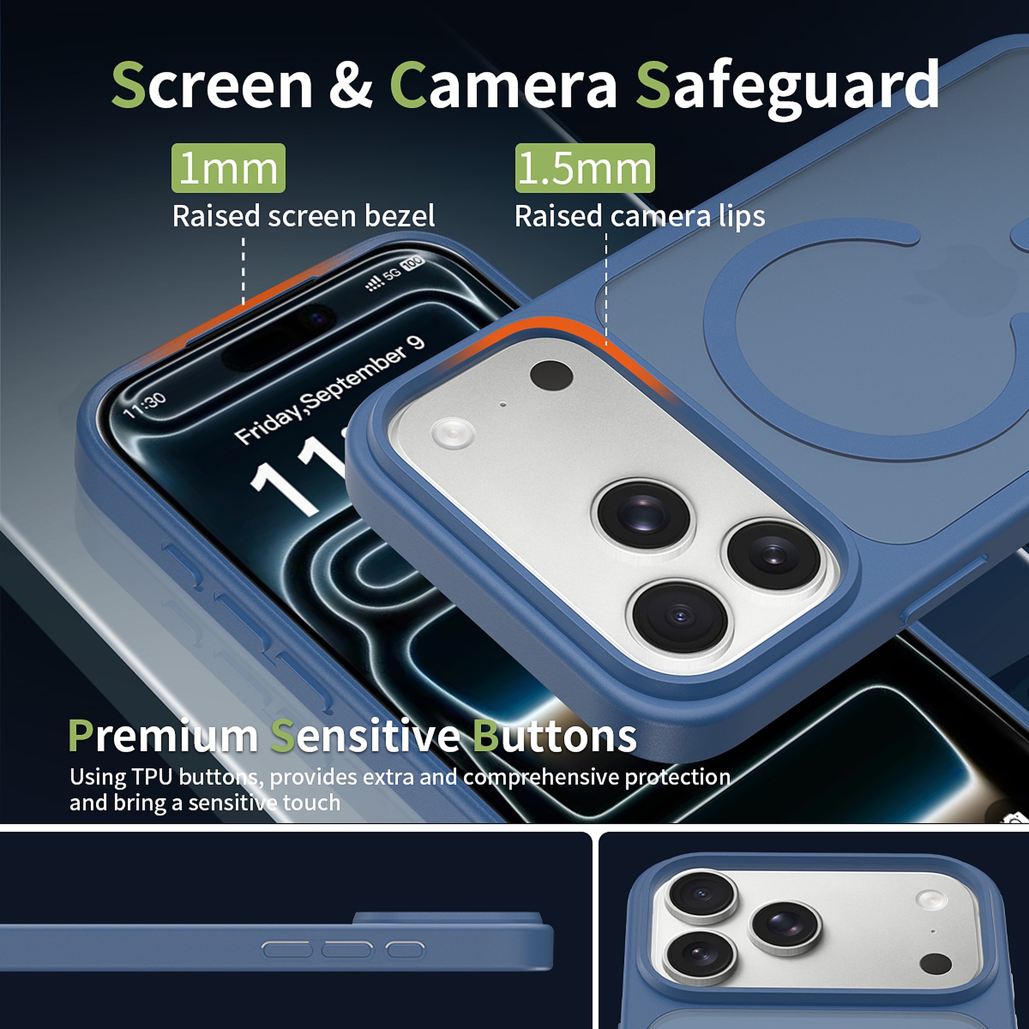 SendaFit Matte Skin-Feel Two-in-One MagSafe Case for iPhone 17 Pro Max detail 18