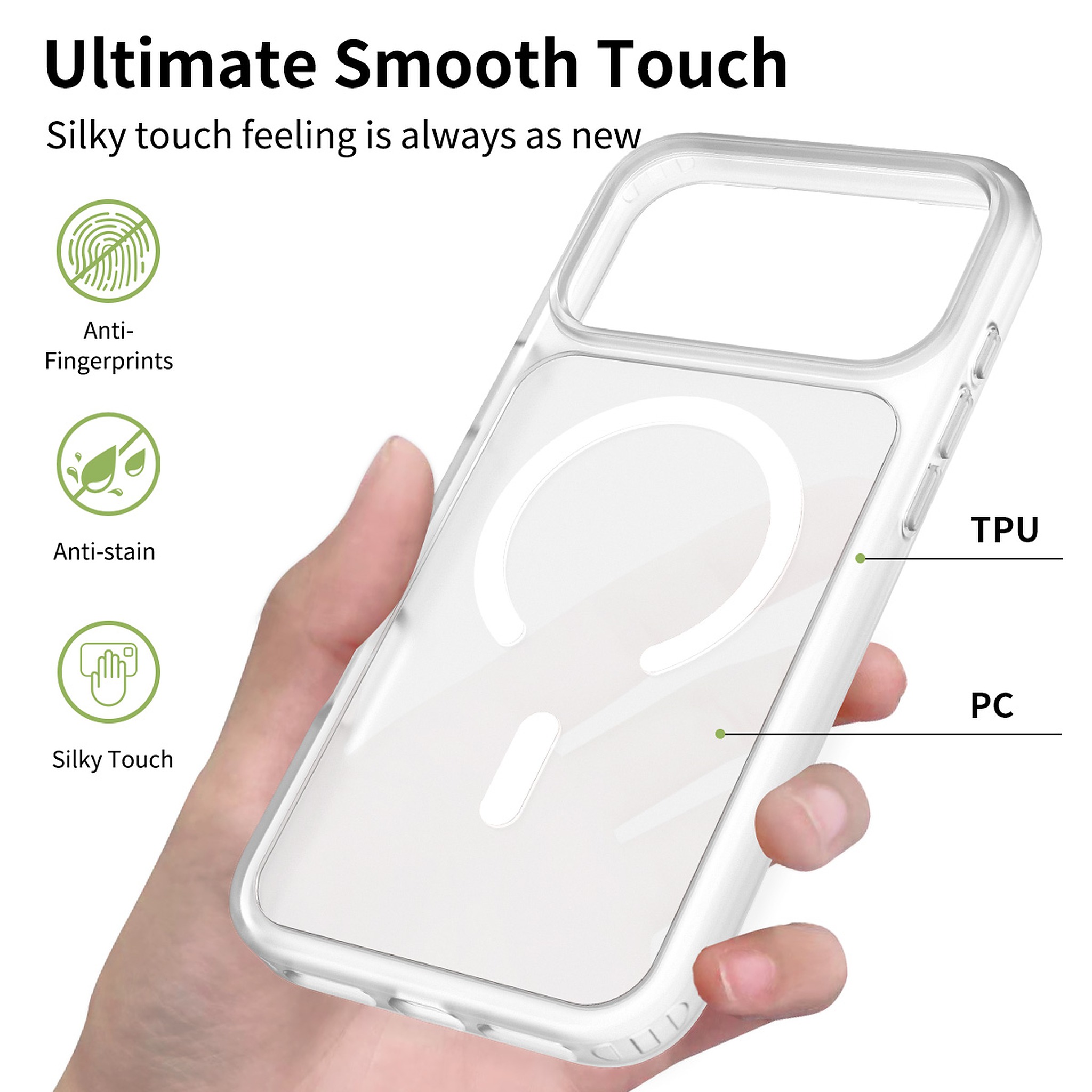 SendaFit Matte Skin-Feel Two-in-One MagSafe Case for iPhone 17 Pro Max detail 2
