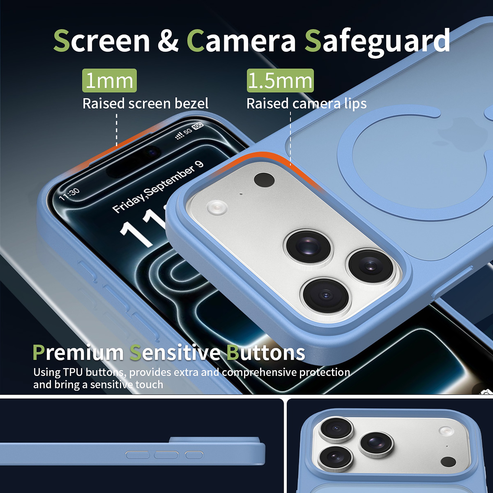 SendaFit Matte Skin-Feel Two-in-One MagSafe Case for iPhone 17 Pro Max detail 21