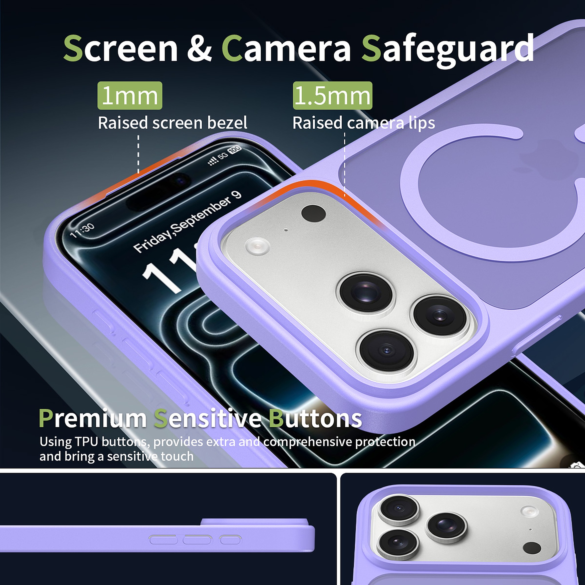 SendaFit Matte Skin-Feel Two-in-One MagSafe Case for iPhone 17 Pro Max detail 22