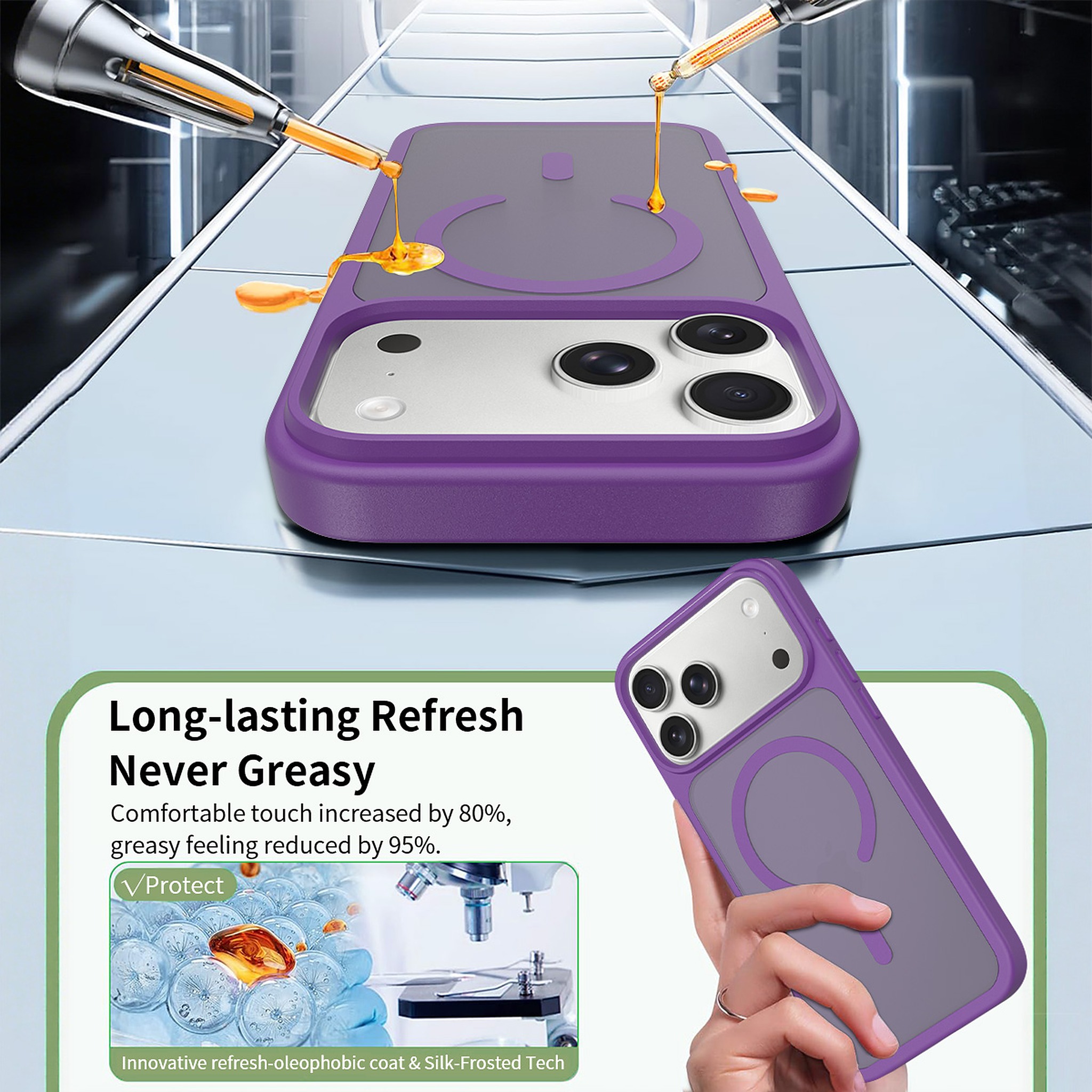 SendaFit Matte Skin-Feel Two-in-One MagSafe Case for iPhone 17 Pro Max detail 29