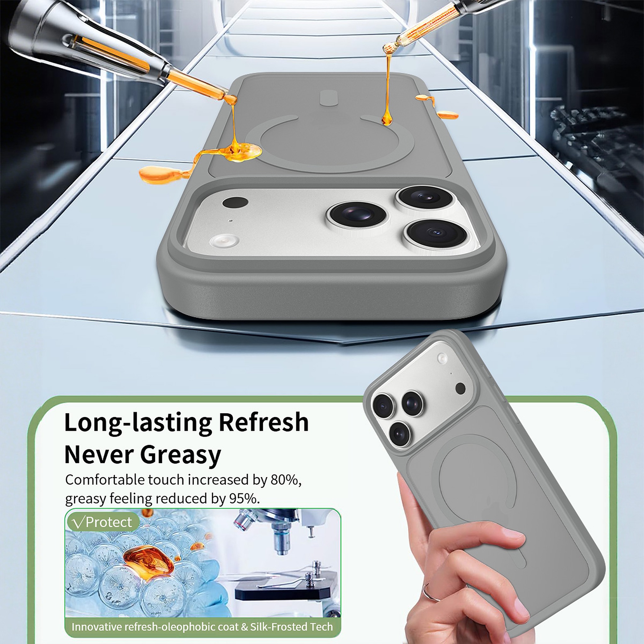 SendaFit Matte Skin-Feel Two-in-One MagSafe Case for iPhone 17 Pro Max detail 33