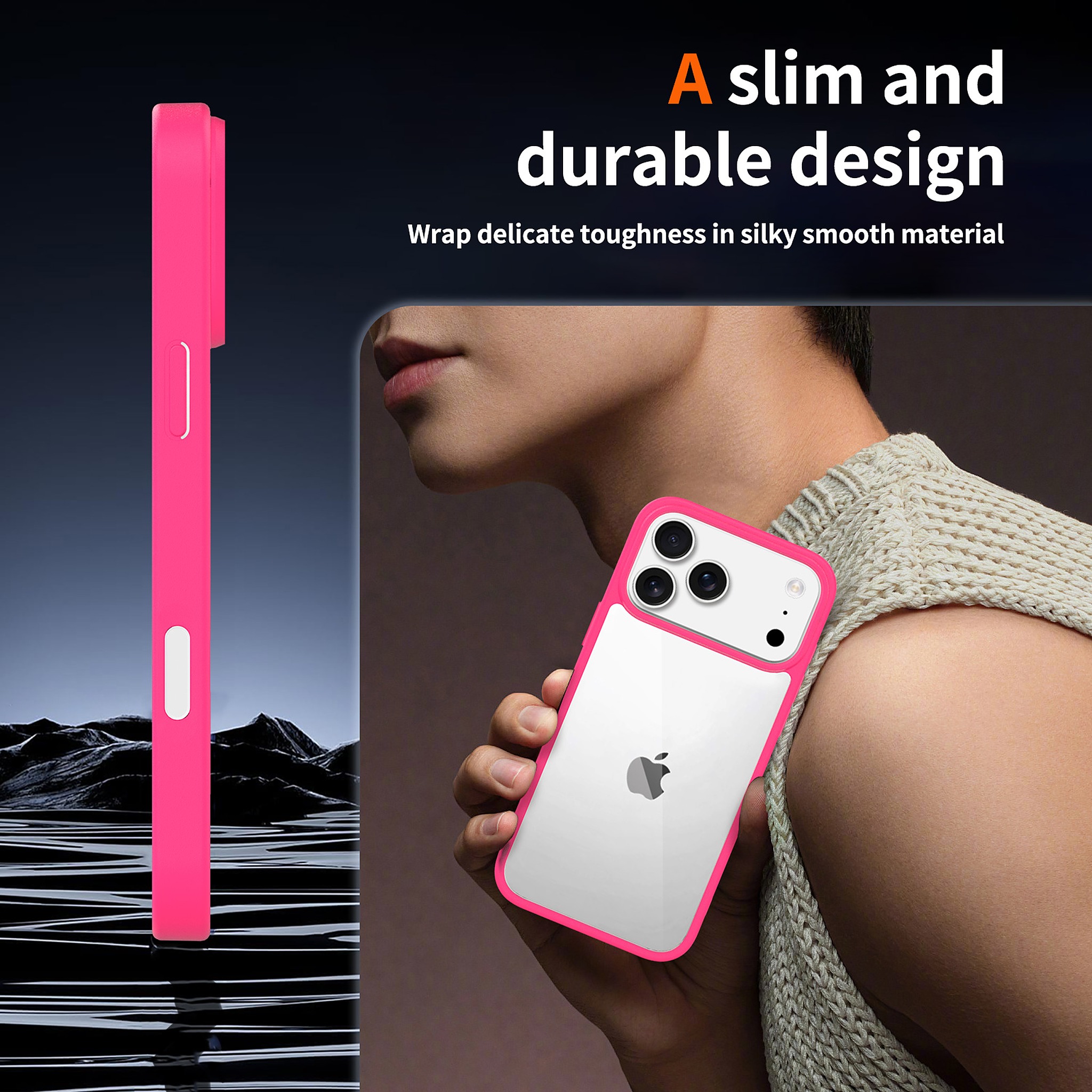 SendaFit Clear Two-in-One Camera-Button Case for iPhone 17 Pro Max detail 23