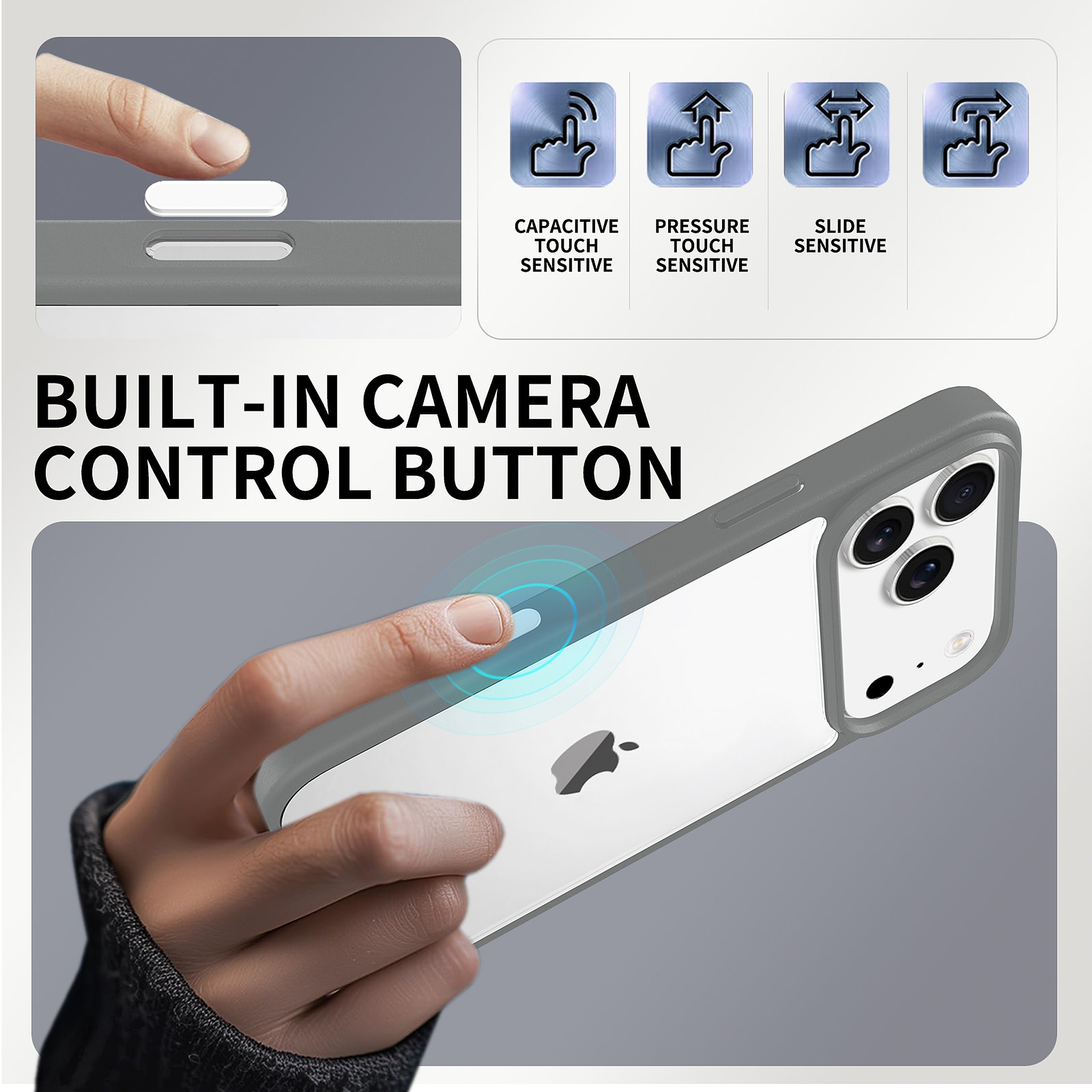 SendaFit Clear Two-in-One Camera-Button Case for iPhone 17 Pro Max detail 29