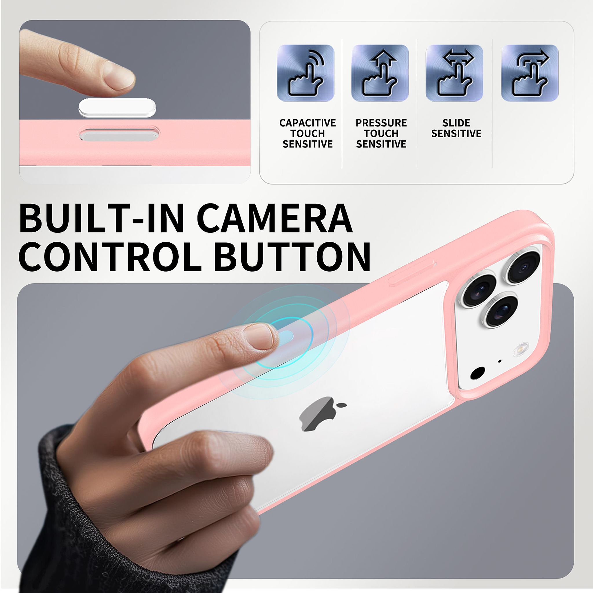 SendaFit Clear Two-in-One Camera-Button Case for iPhone 17 Pro Max detail 31