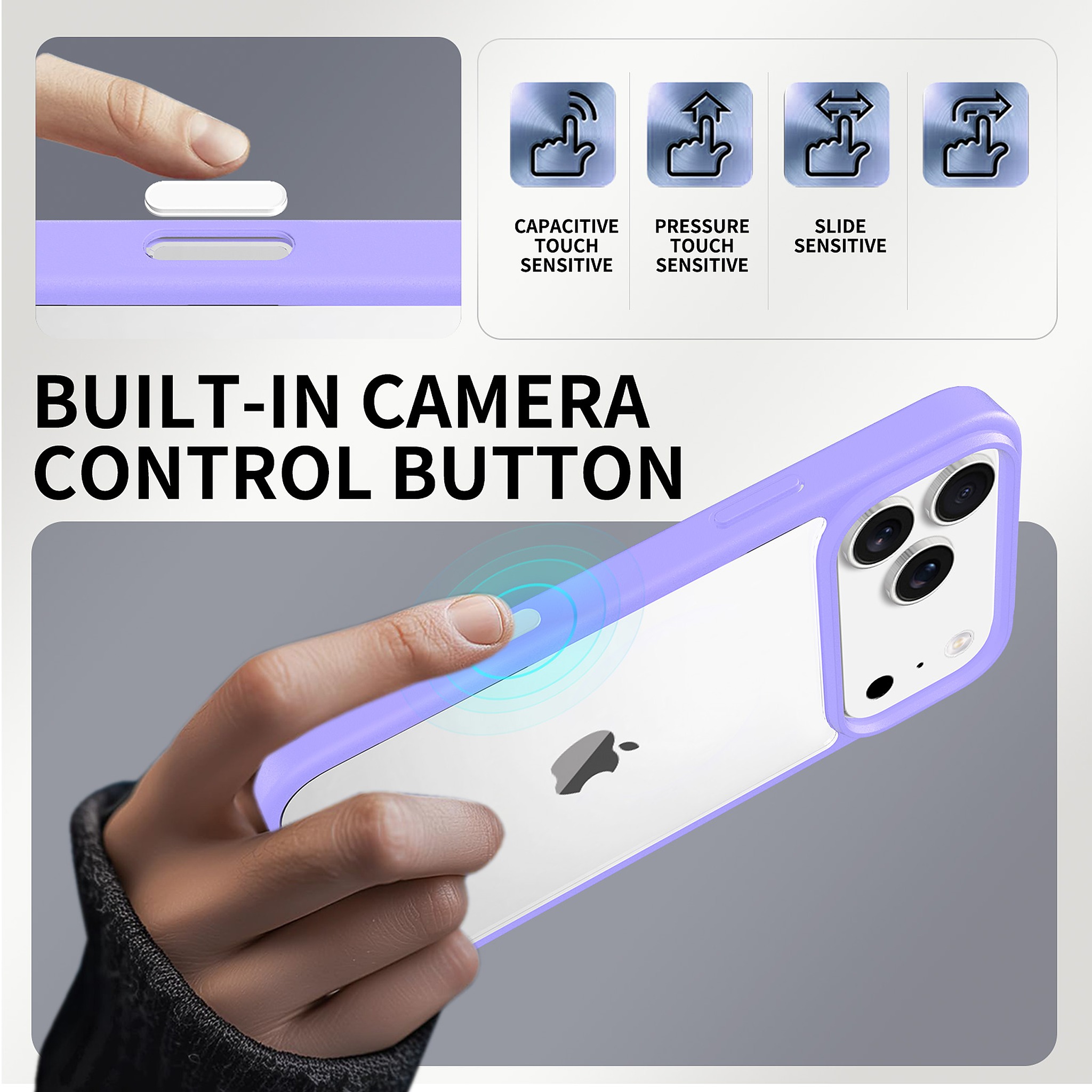 SendaFit Clear Two-in-One Camera-Button Case for iPhone 17 Pro Max detail 32