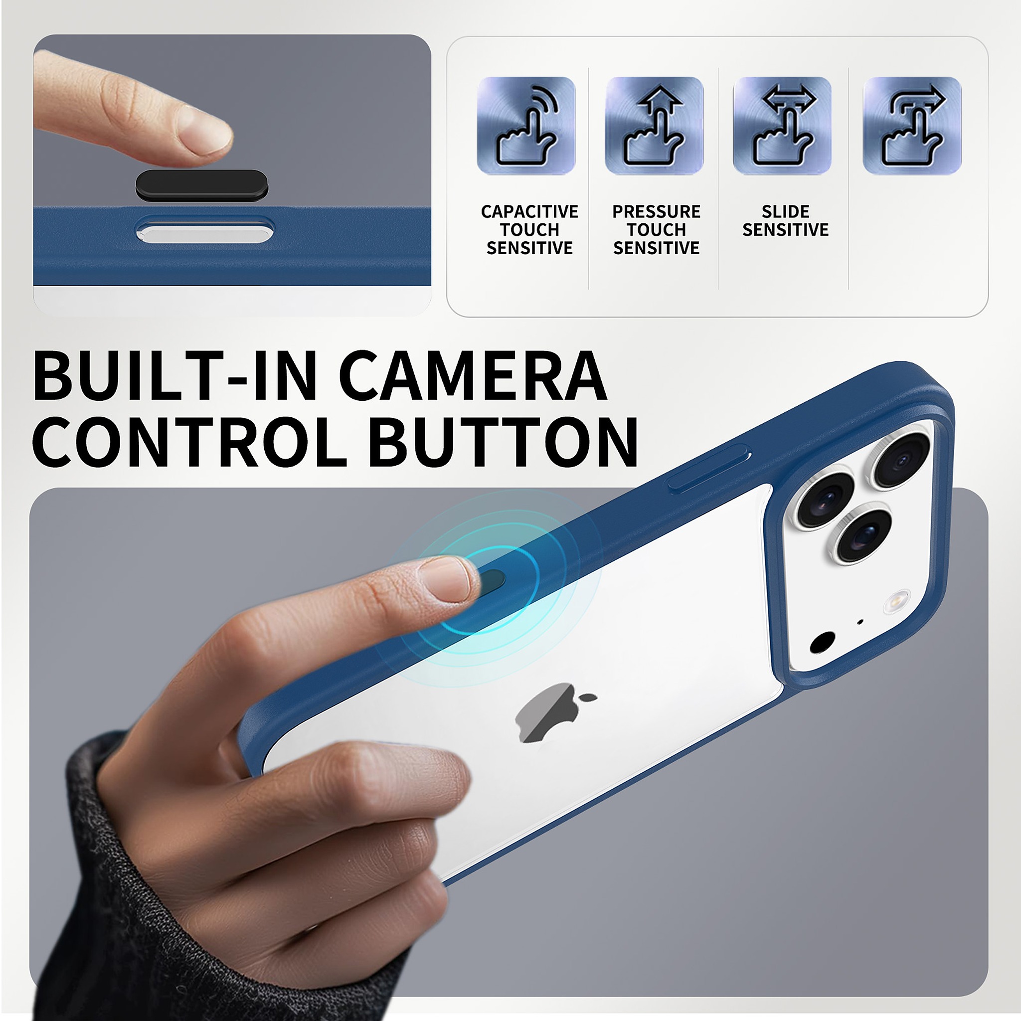 SendaFit Clear Two-in-One Camera-Button Case for iPhone 17 Pro Max detail 34