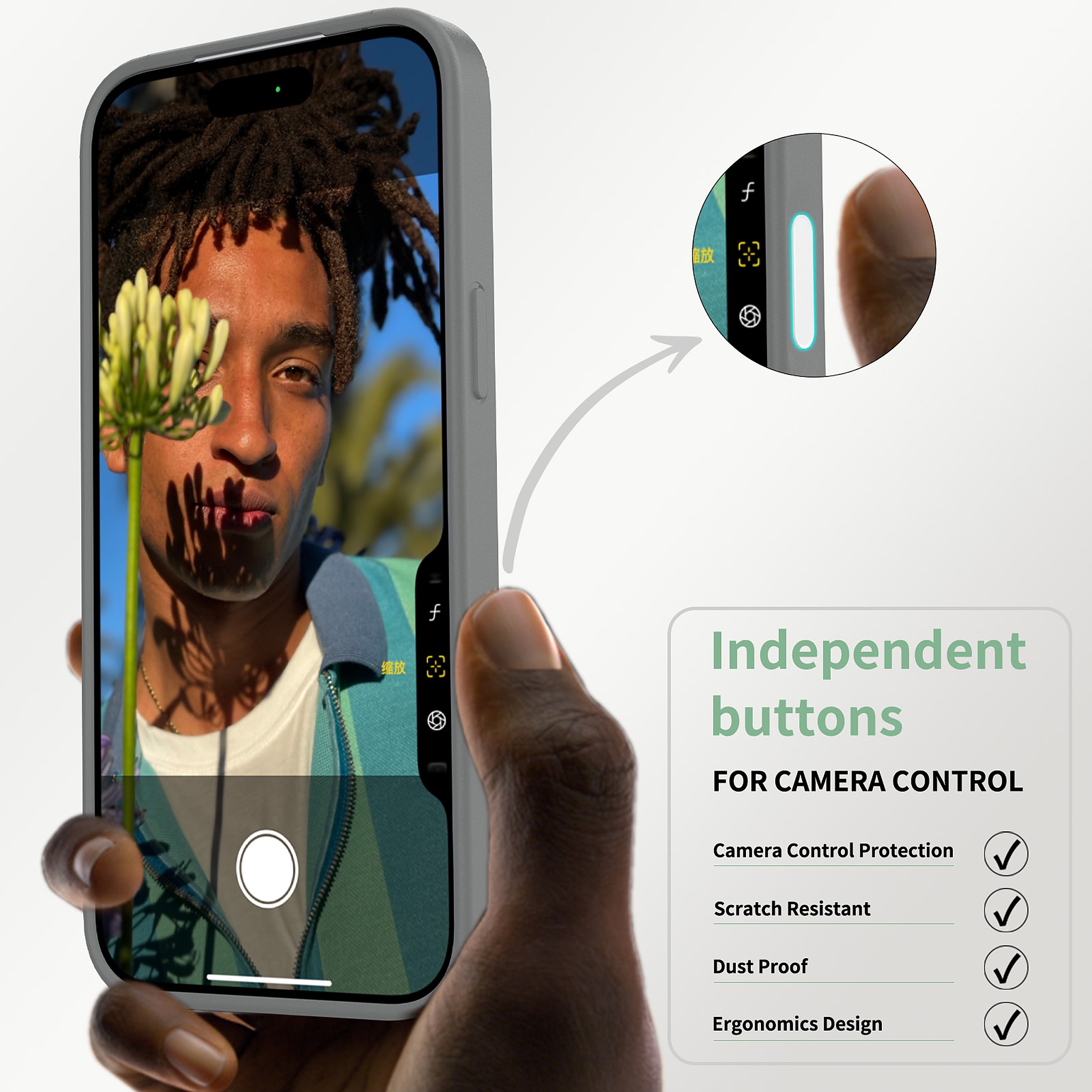 SendaFit Clear Two-in-One Camera-Button Case for iPhone 17 Pro Max detail 36