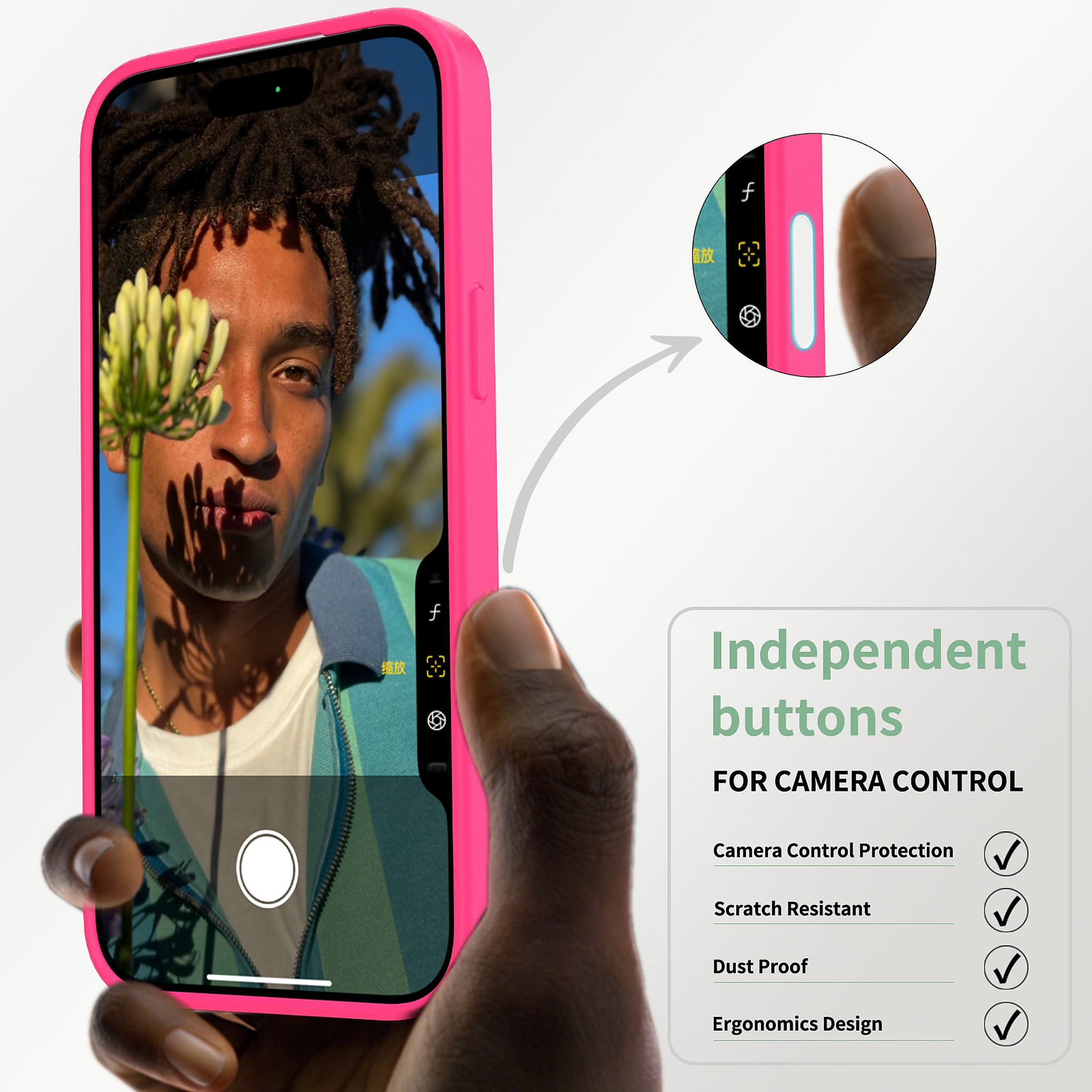 SendaFit Clear Two-in-One Camera-Button Case for iPhone 17 Pro Max detail 37