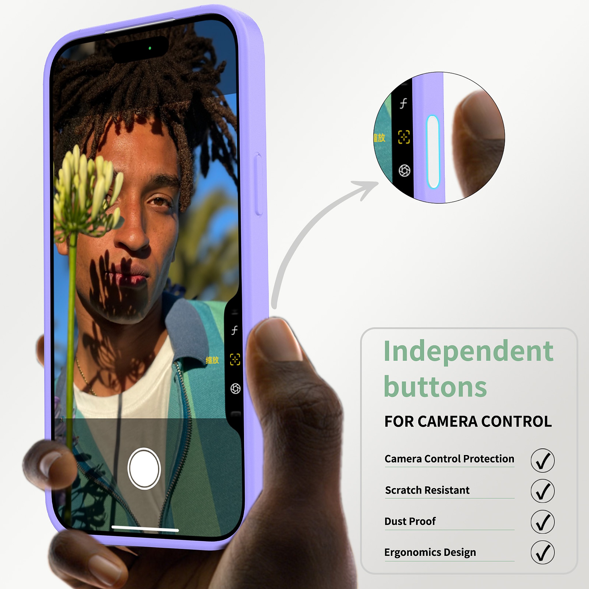 SendaFit Clear Two-in-One Camera-Button Case for iPhone 17 Pro Max detail 39