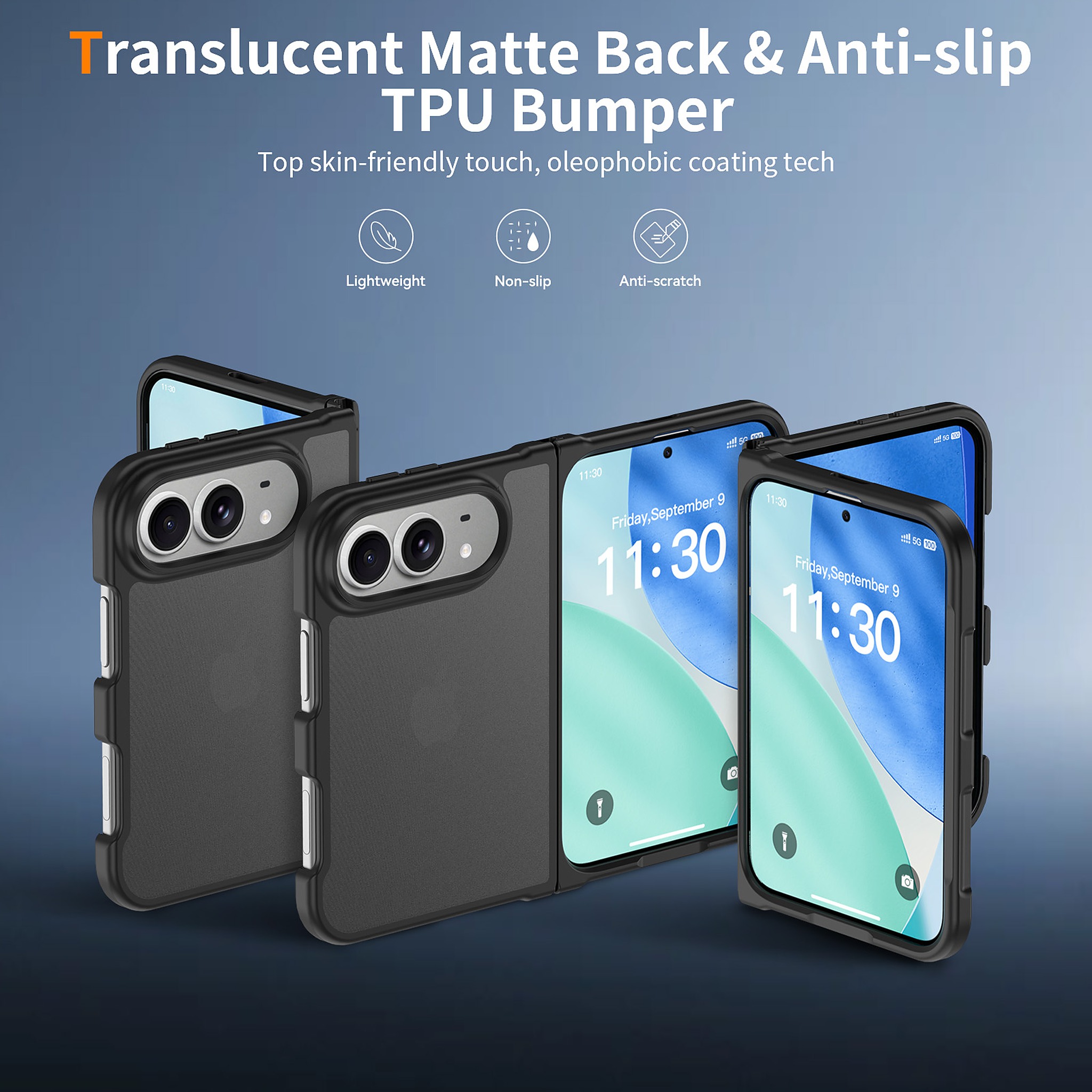 SendaFit Matte Skin-Feel Two-in-One Fold-Open Case for iPhone 18 Fold detail 15