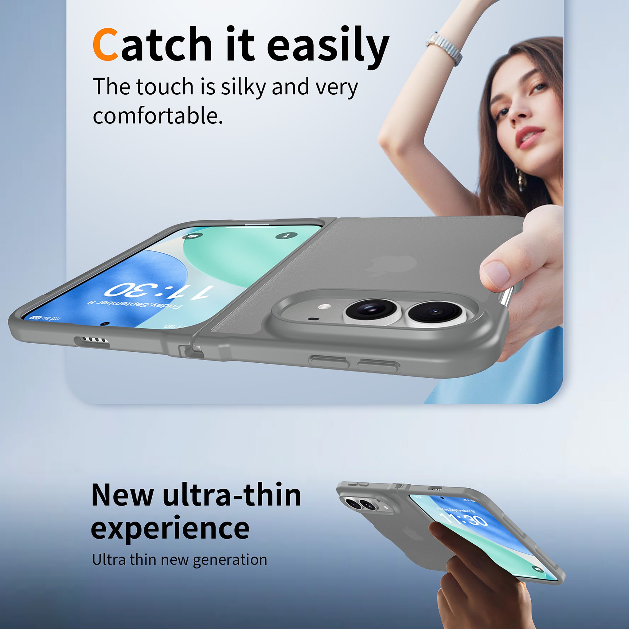 SendaFit Matte Skin-Feel Two-in-One Fold-Open Case for iPhone 18 Fold detail 16