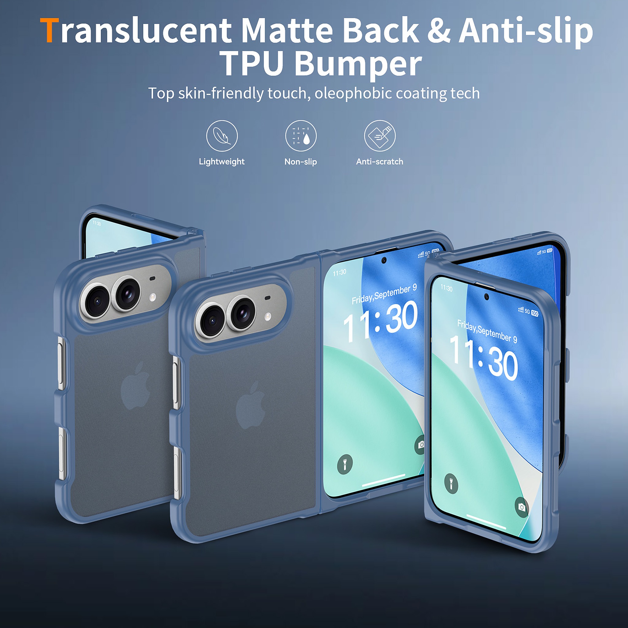 SendaFit Matte Skin-Feel Two-in-One Fold-Open Case for iPhone 18 Fold detail 17