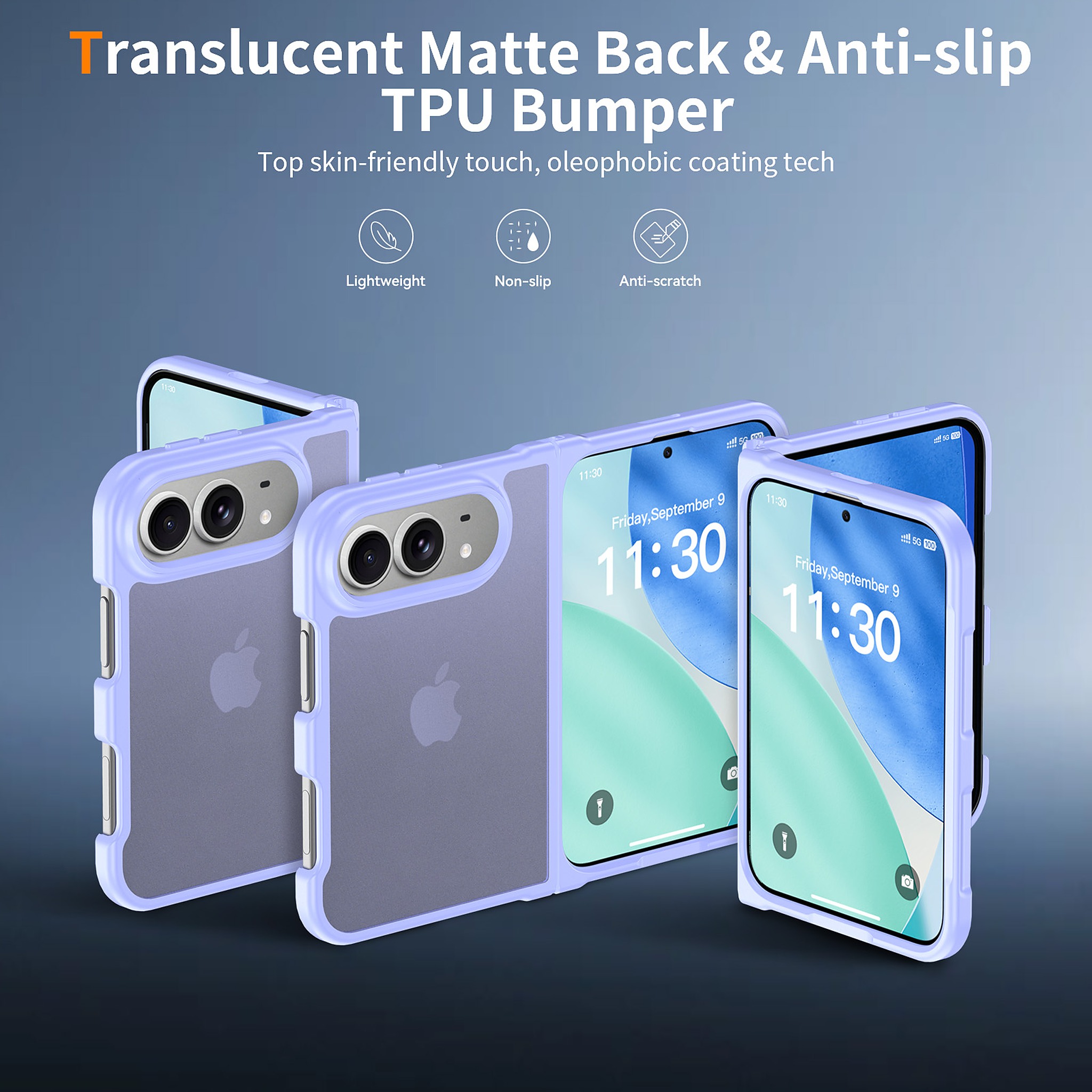 SendaFit Matte Skin-Feel Two-in-One Fold-Open Case for iPhone 18 Fold detail 21