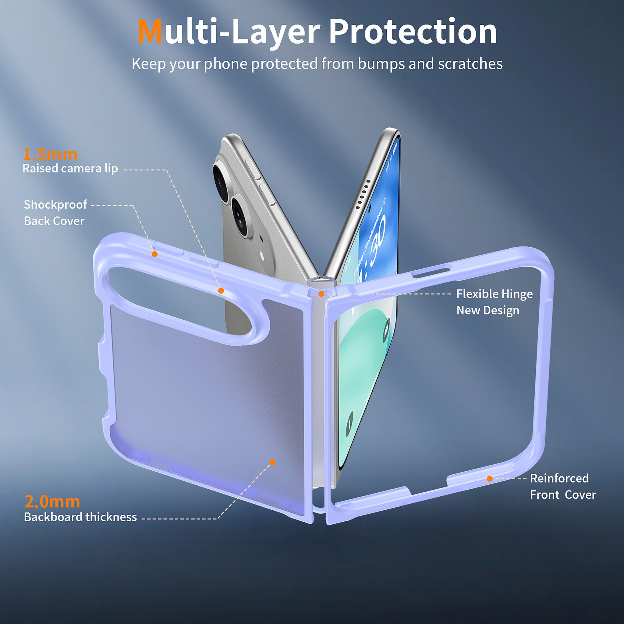 SendaFit Matte Skin-Feel Two-in-One Fold-Open Case for iPhone 18 Fold detail 23