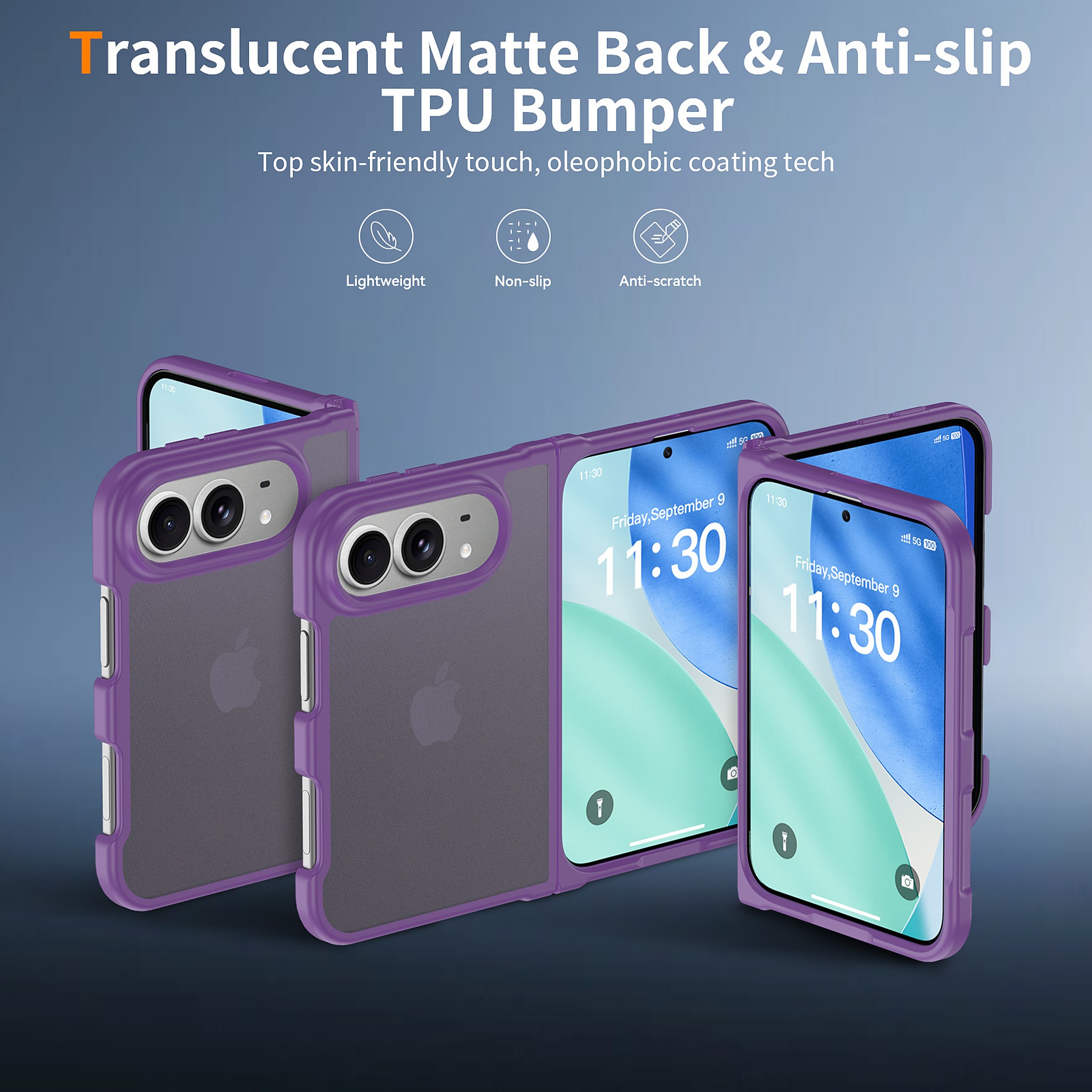 SendaFit Matte Skin-Feel Two-in-One Fold-Open Case for iPhone 18 Fold detail 26