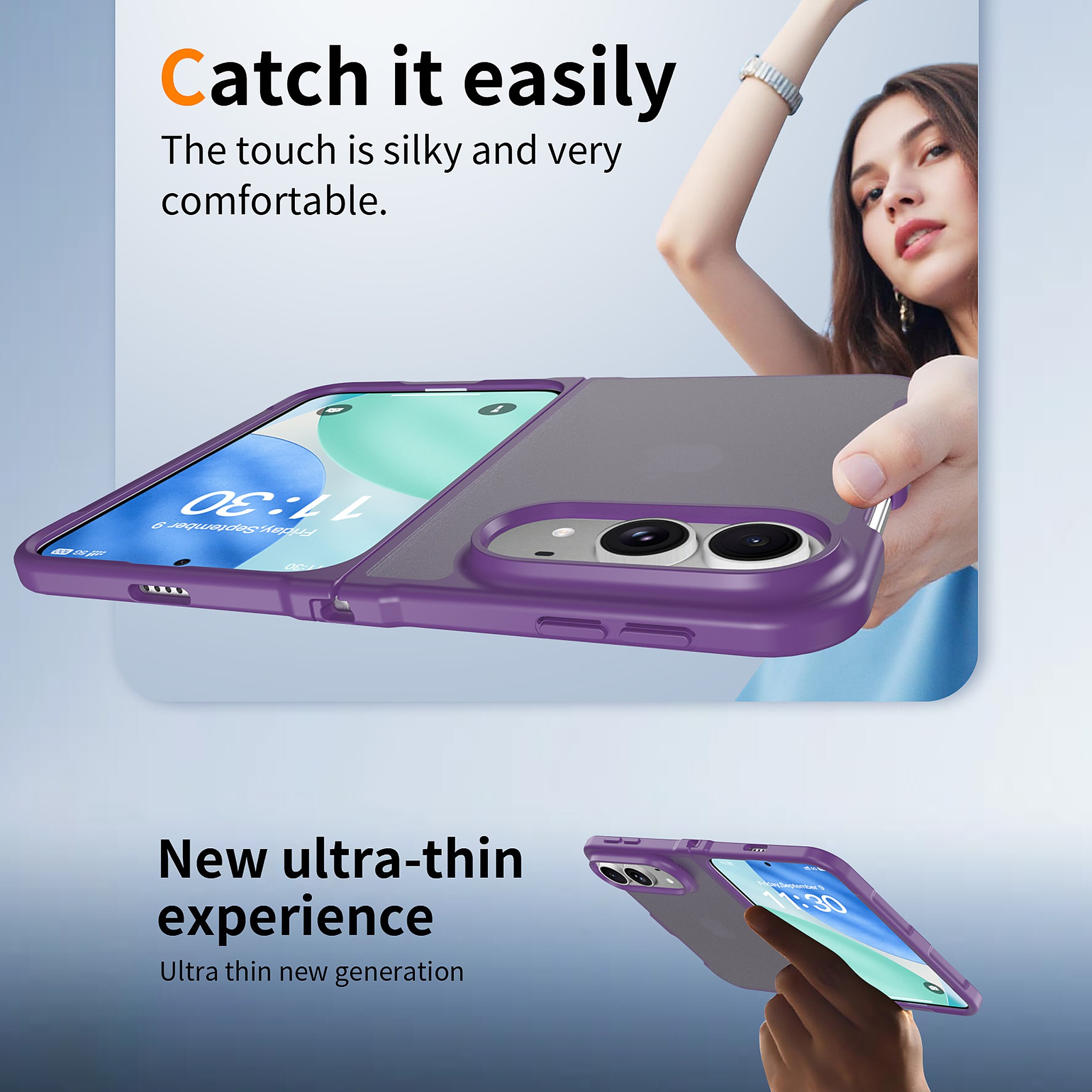 SendaFit Matte Skin-Feel Two-in-One Fold-Open Case for iPhone 18 Fold detail 29