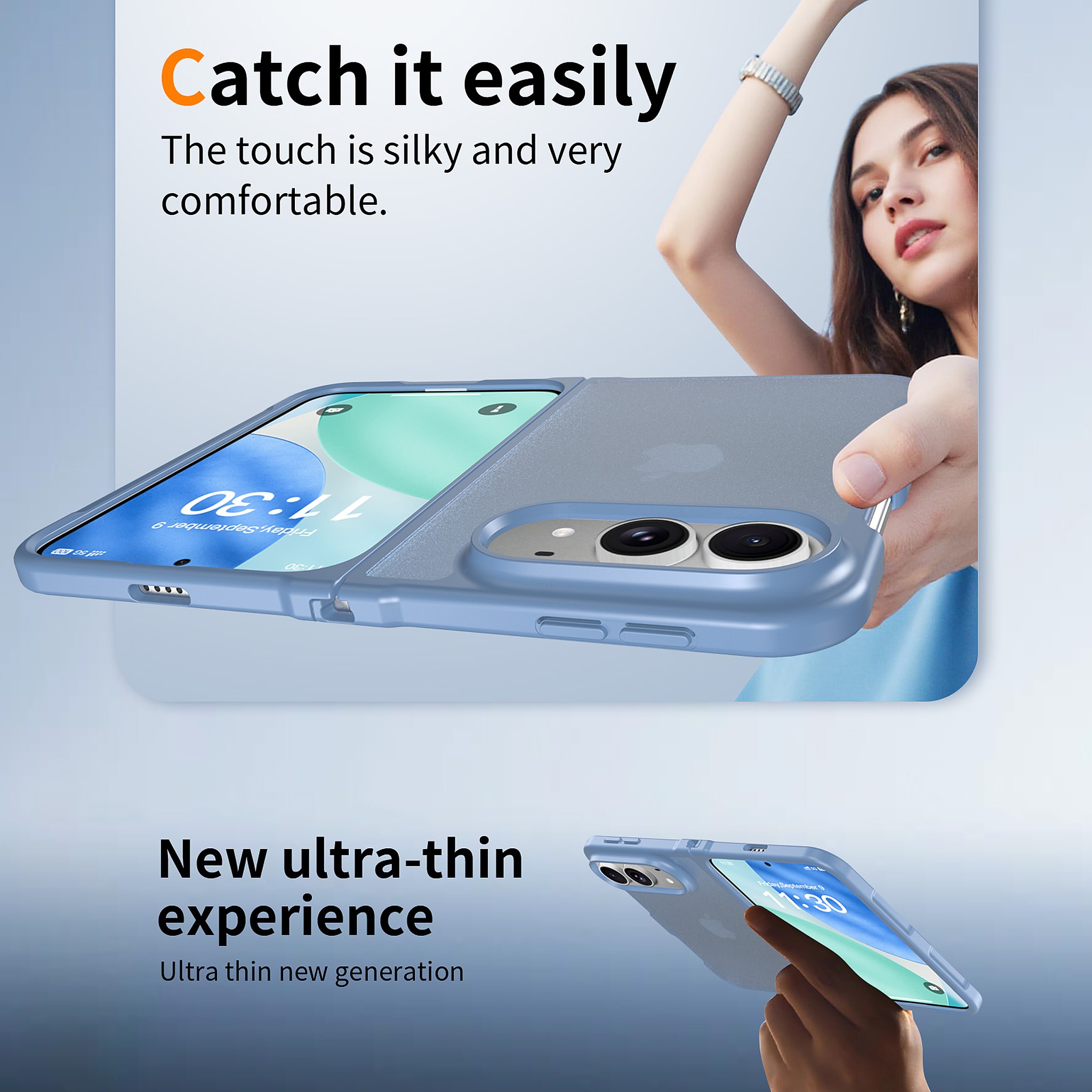 SendaFit Matte Skin-Feel Two-in-One Fold-Open Case for iPhone 18 Fold detail 3
