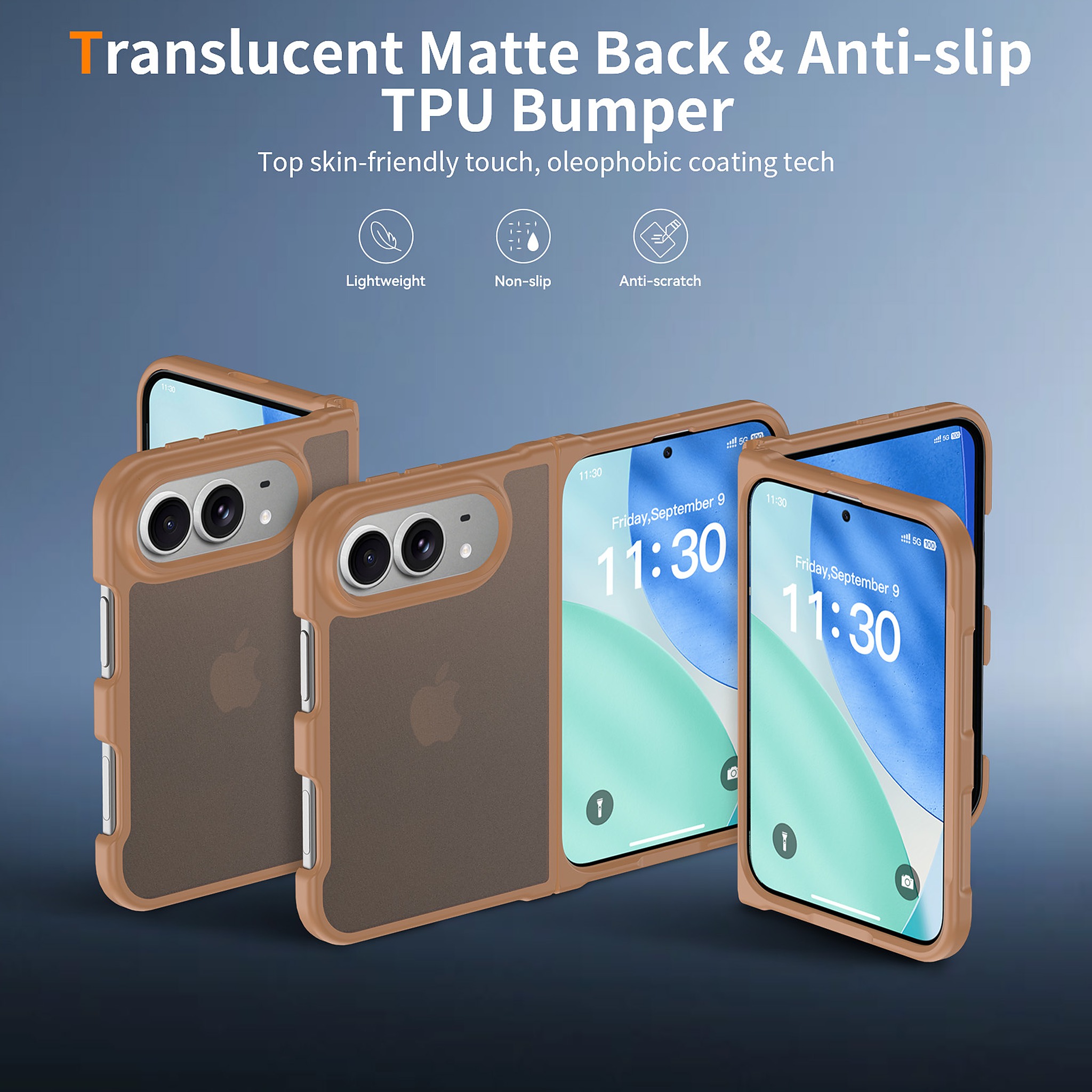 SendaFit Matte Skin-Feel Two-in-One Fold-Open Case for iPhone 18 Fold detail 31