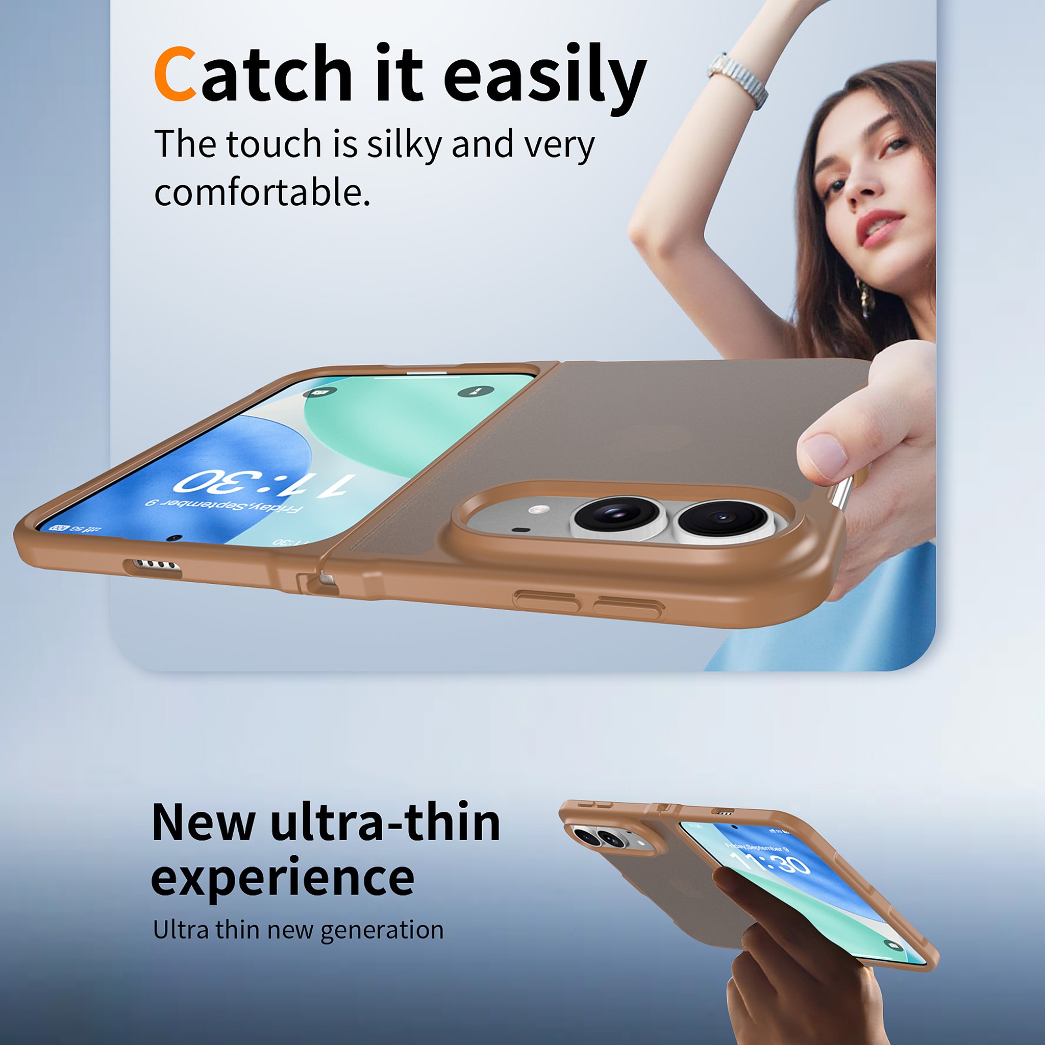 SendaFit Matte Skin-Feel Two-in-One Fold-Open Case for iPhone 18 Fold detail 34