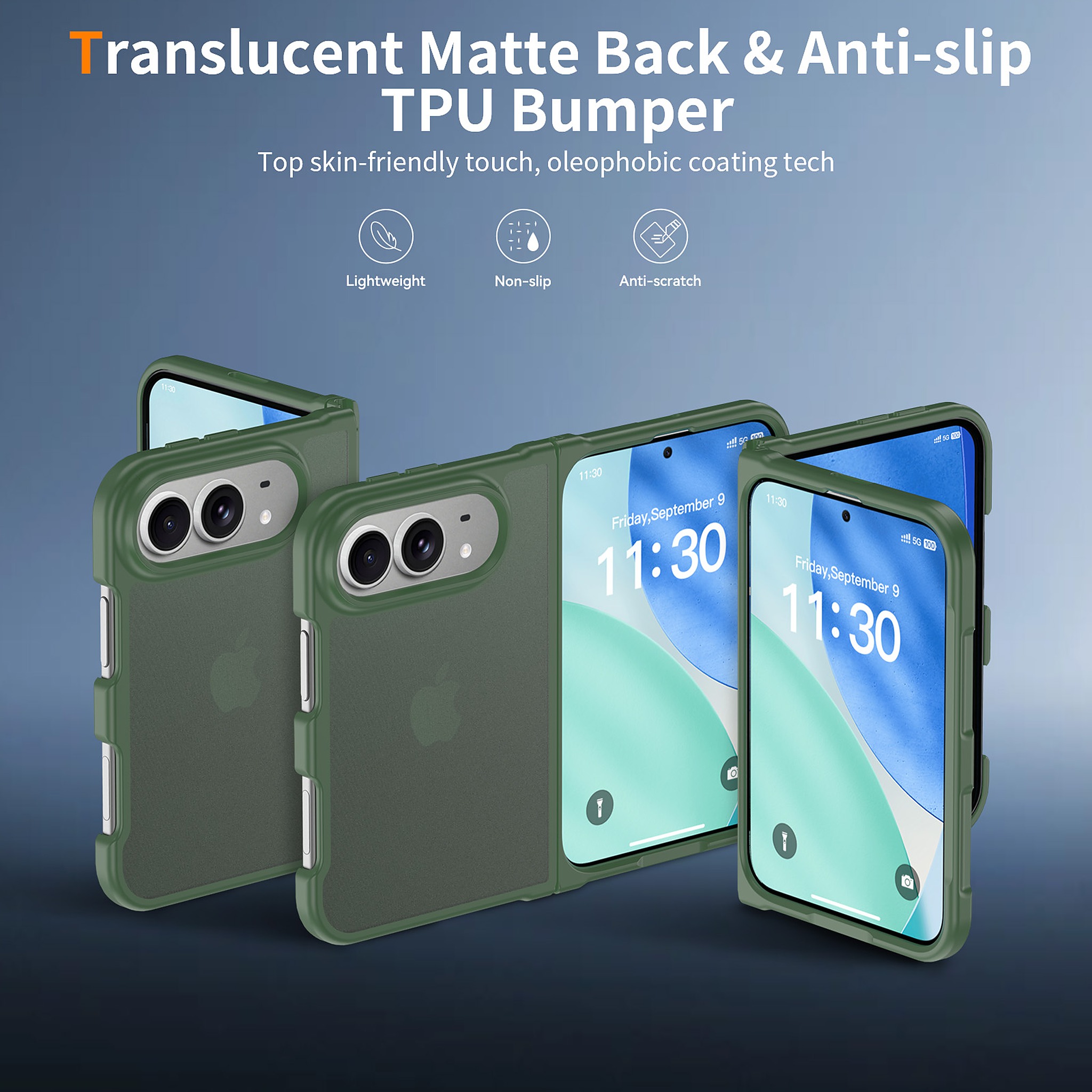 SendaFit Matte Skin-Feel Two-in-One Fold-Open Case for iPhone 18 Fold detail 35