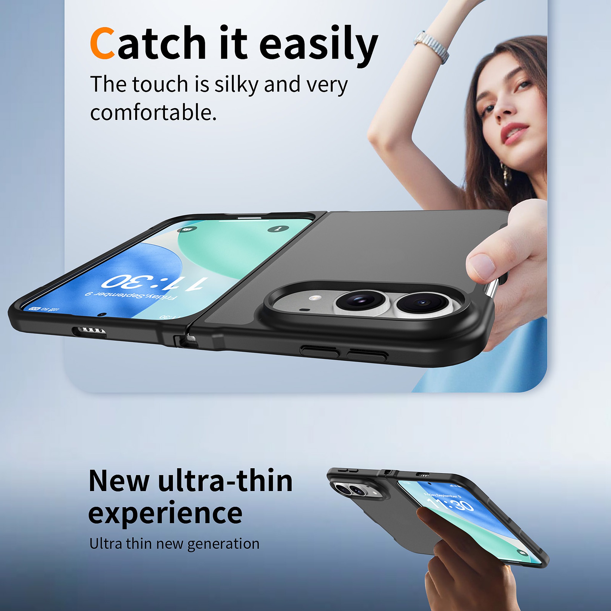 SendaFit Matte Skin-Feel Two-in-One Fold-Open Case for iPhone 18 Fold detail 38