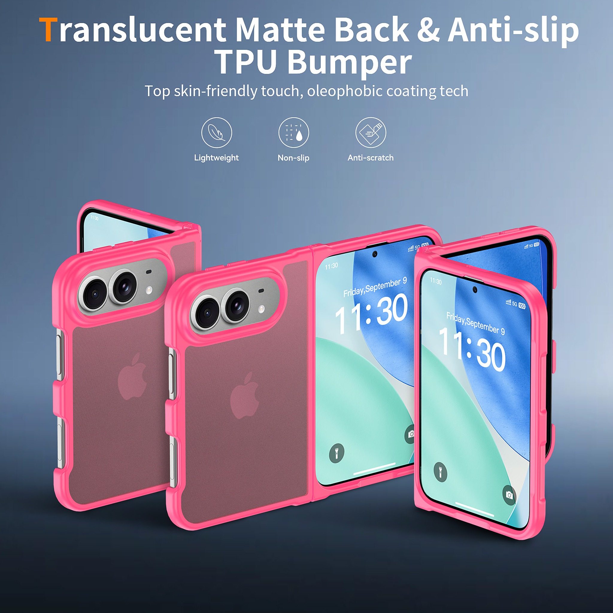 SendaFit Matte Skin-Feel Two-in-One Fold-Open Case for iPhone 18 Fold detail 4