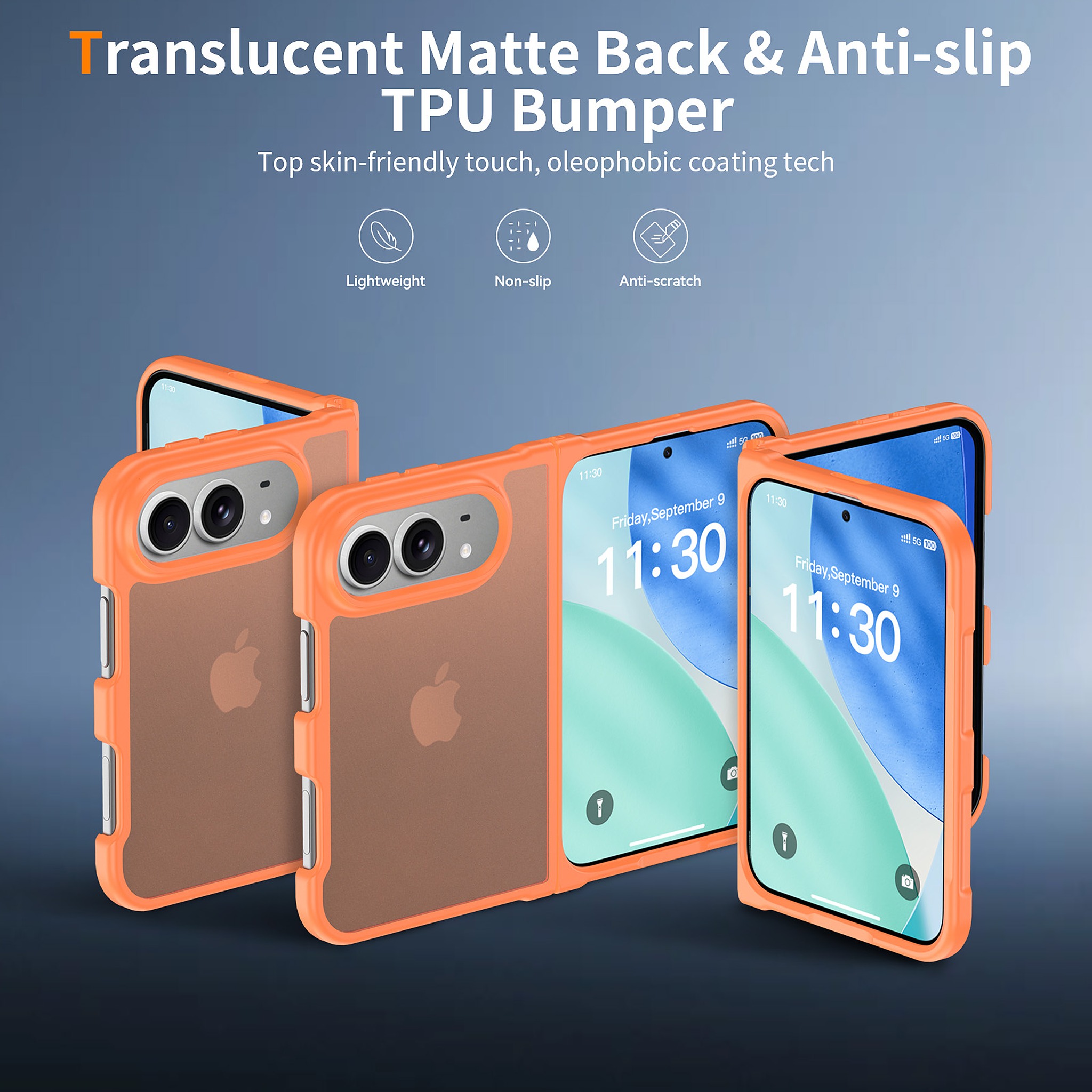 SendaFit Matte Skin-Feel Two-in-One Fold-Open Case for iPhone 18 Fold detail 44