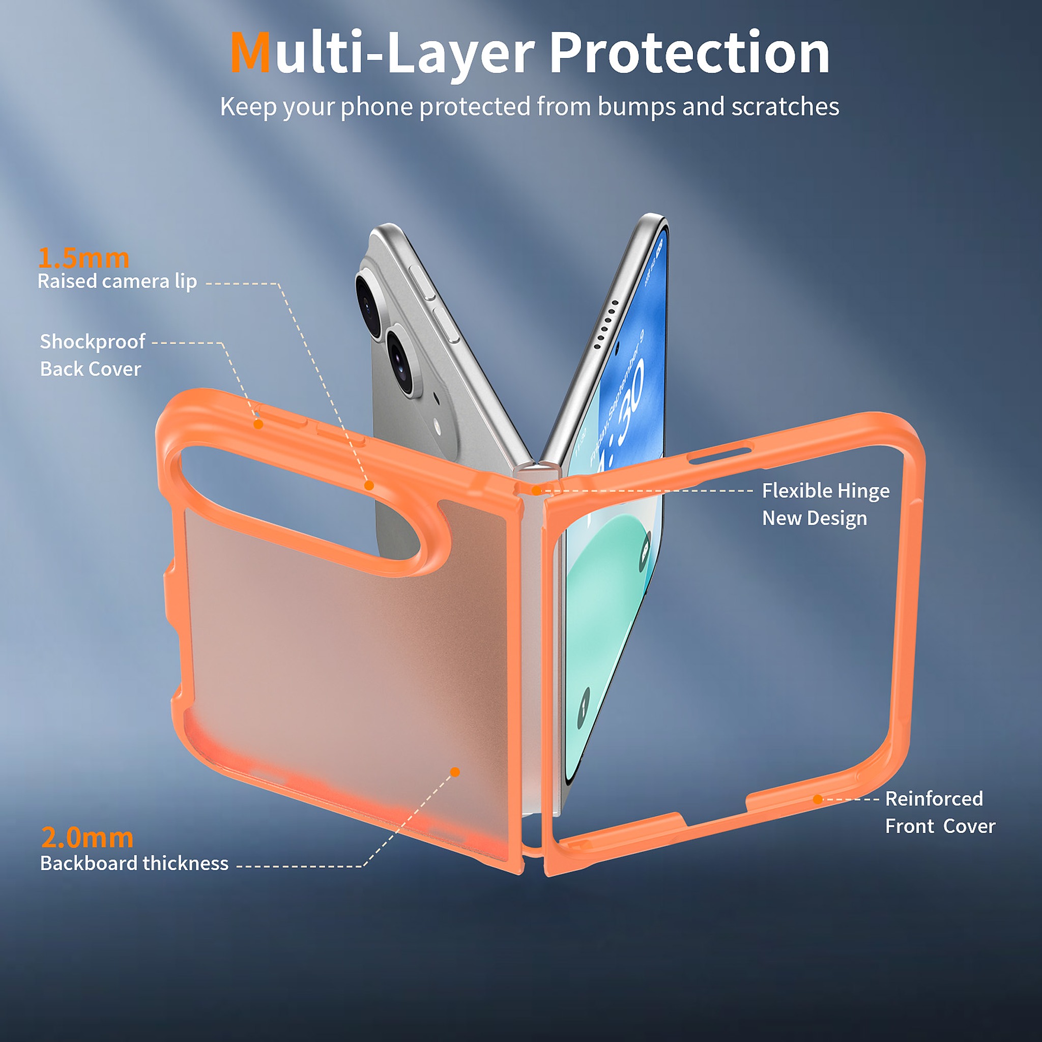 SendaFit Matte Skin-Feel Two-in-One Fold-Open Case for iPhone 18 Fold detail 45