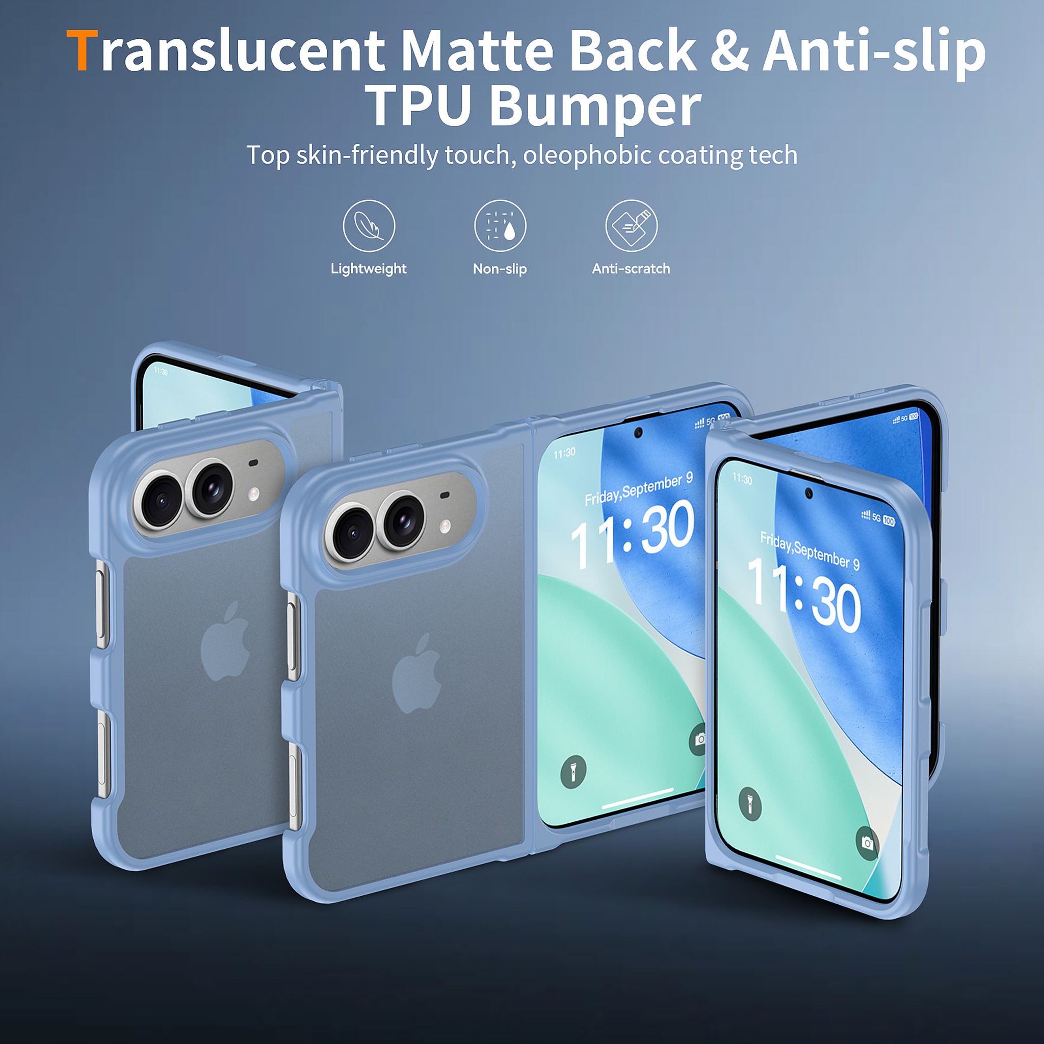 SendaFit Matte Skin-Feel Two-in-One Fold-Open Case for iPhone 18 Fold detail 48