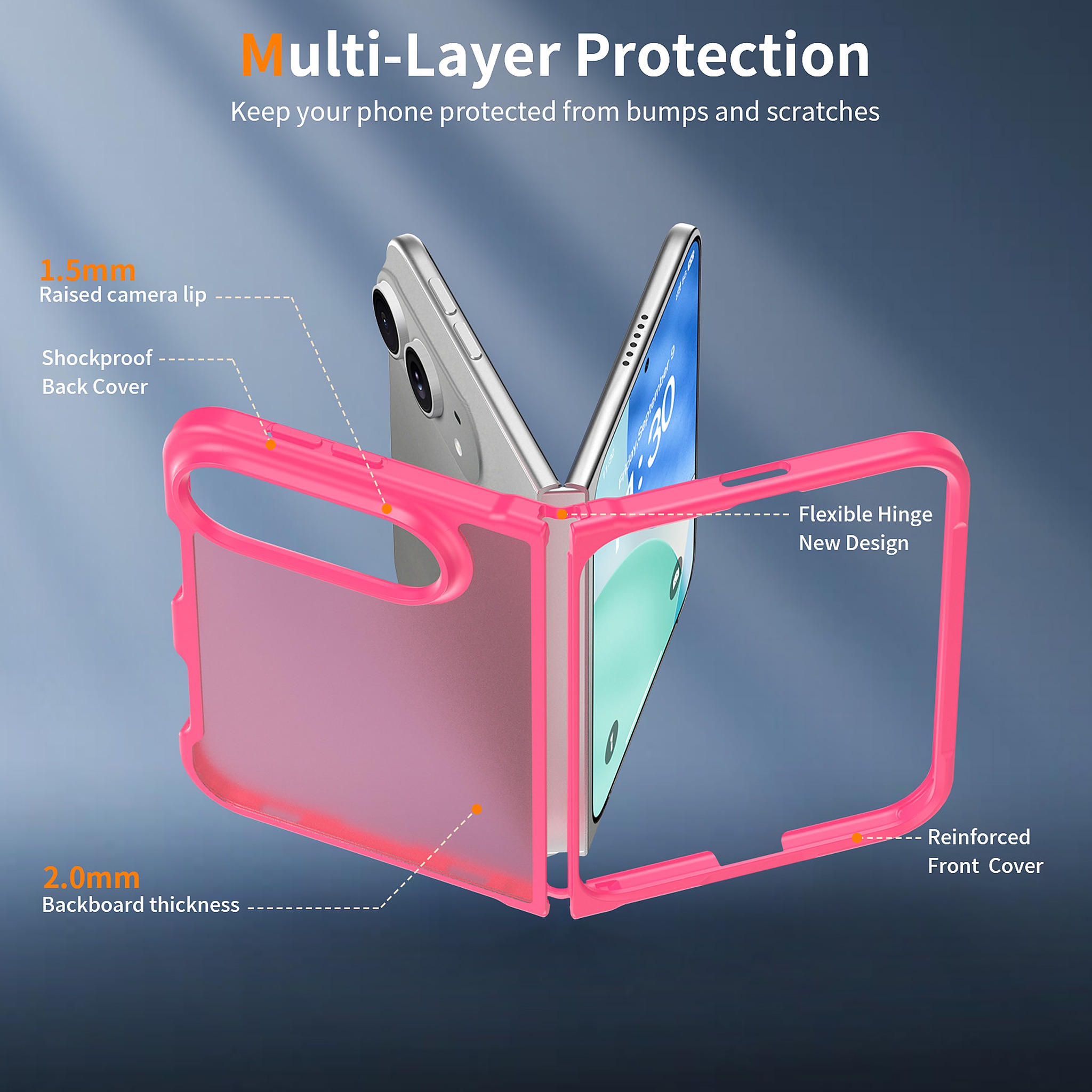 SendaFit Matte Skin-Feel Two-in-One Fold-Open Case for iPhone 18 Fold detail 5