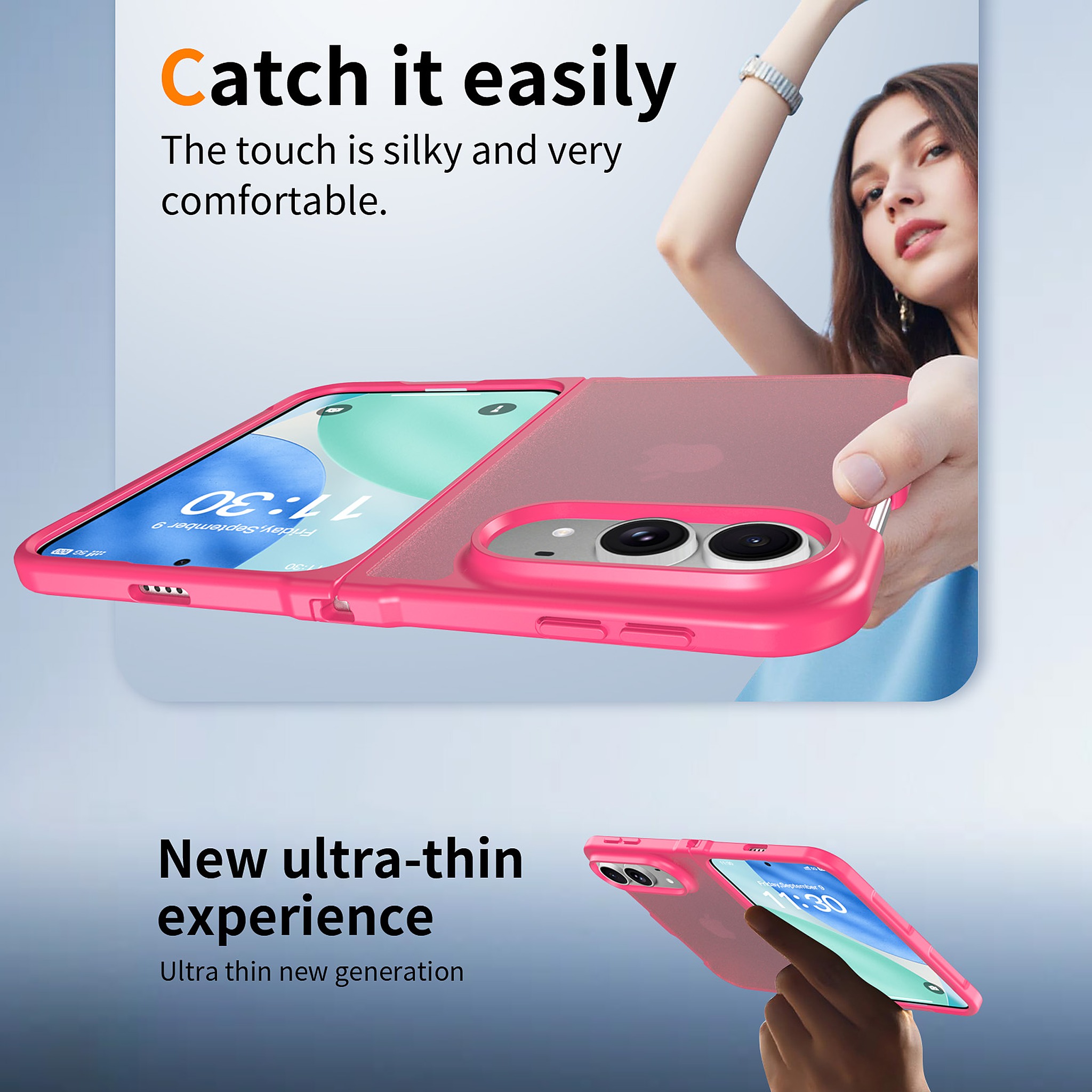 SendaFit Matte Skin-Feel Two-in-One Fold-Open Case for iPhone 18 Fold detail 7